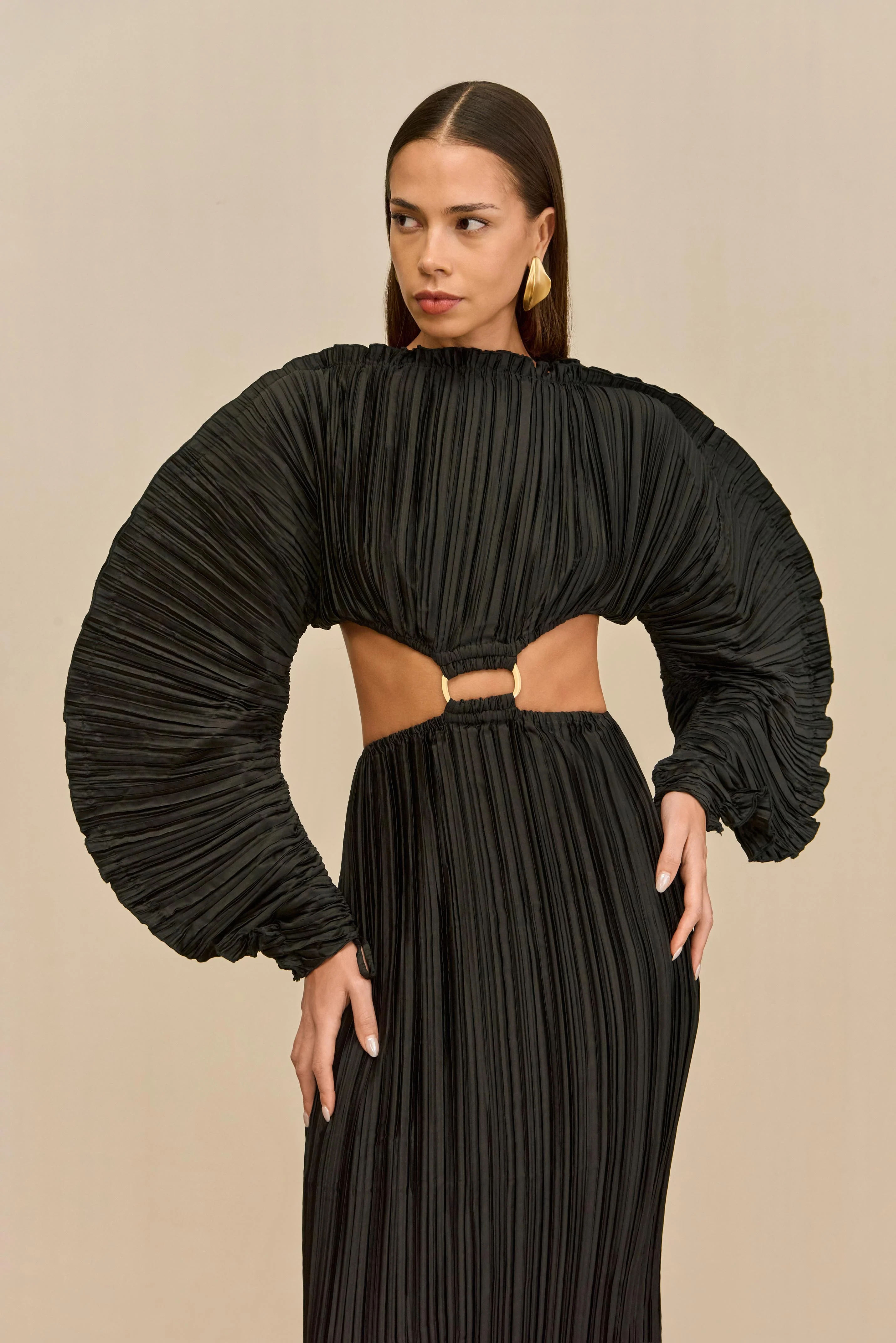 AKILAH DRESS - BLACK - Image 5