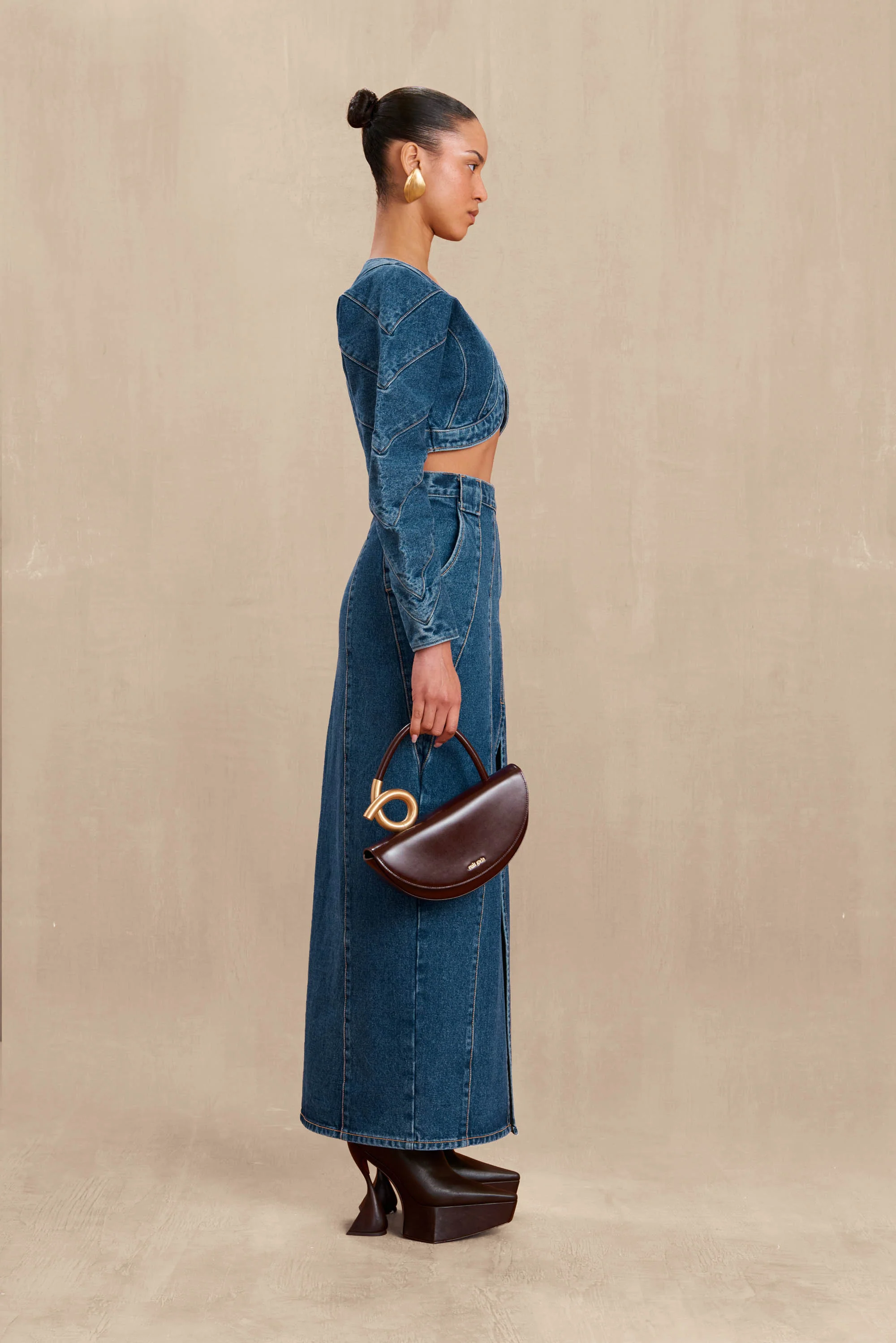 ALESSANDRA JEAN TOP - INDIGO - Image 4