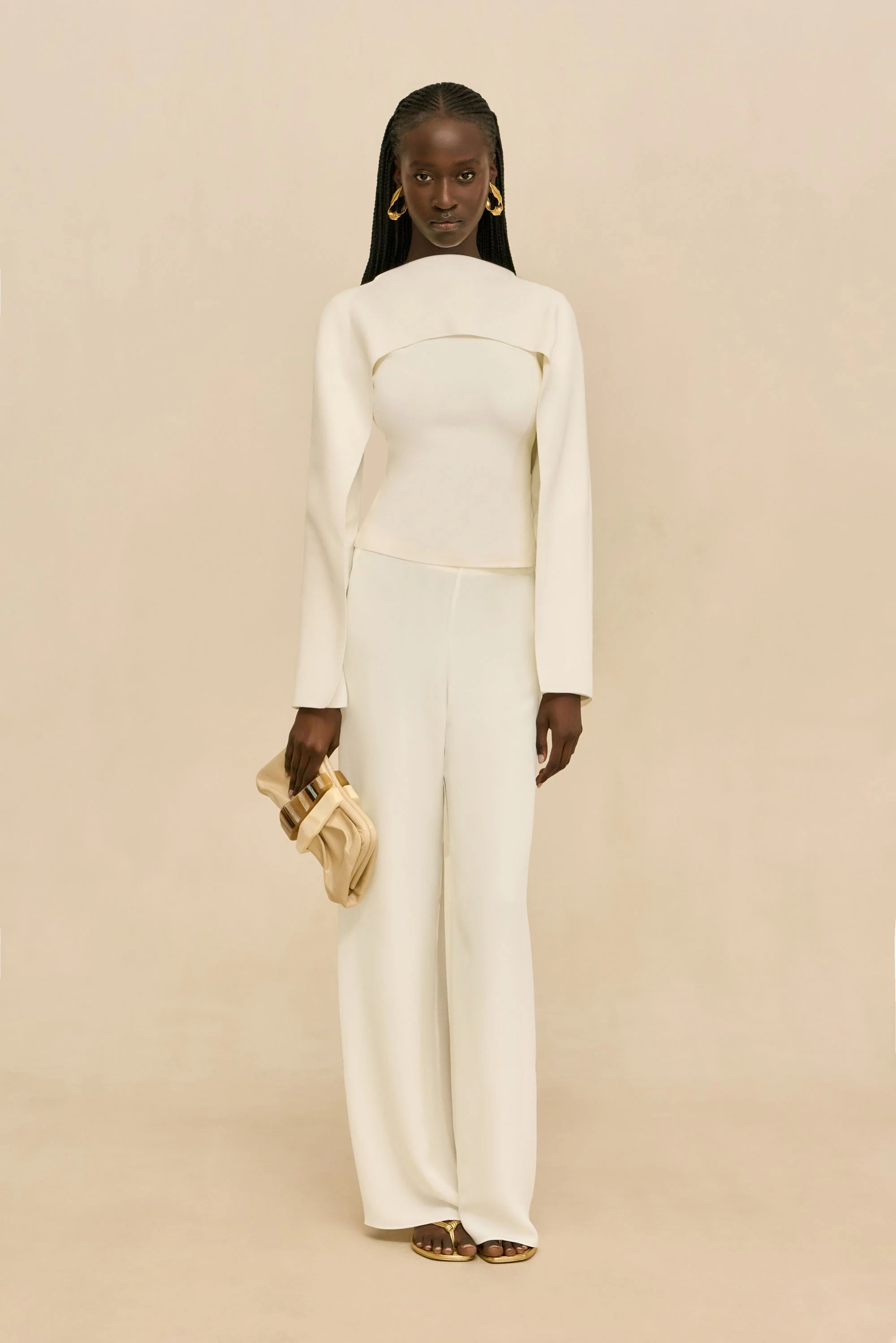 ALKA KNIT TOP - OFF WHITE - Image 3