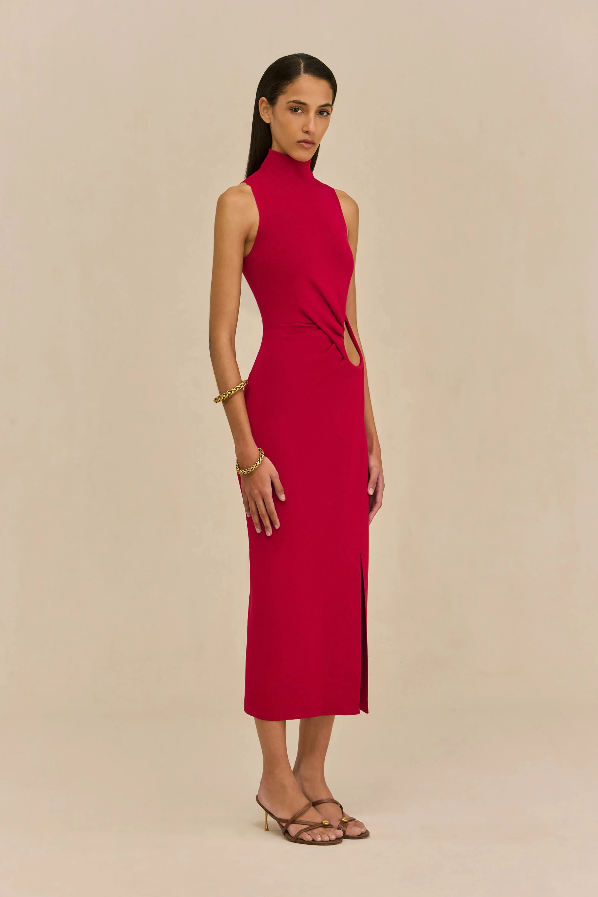 AMANA DRESS - MERLOT - Image 4