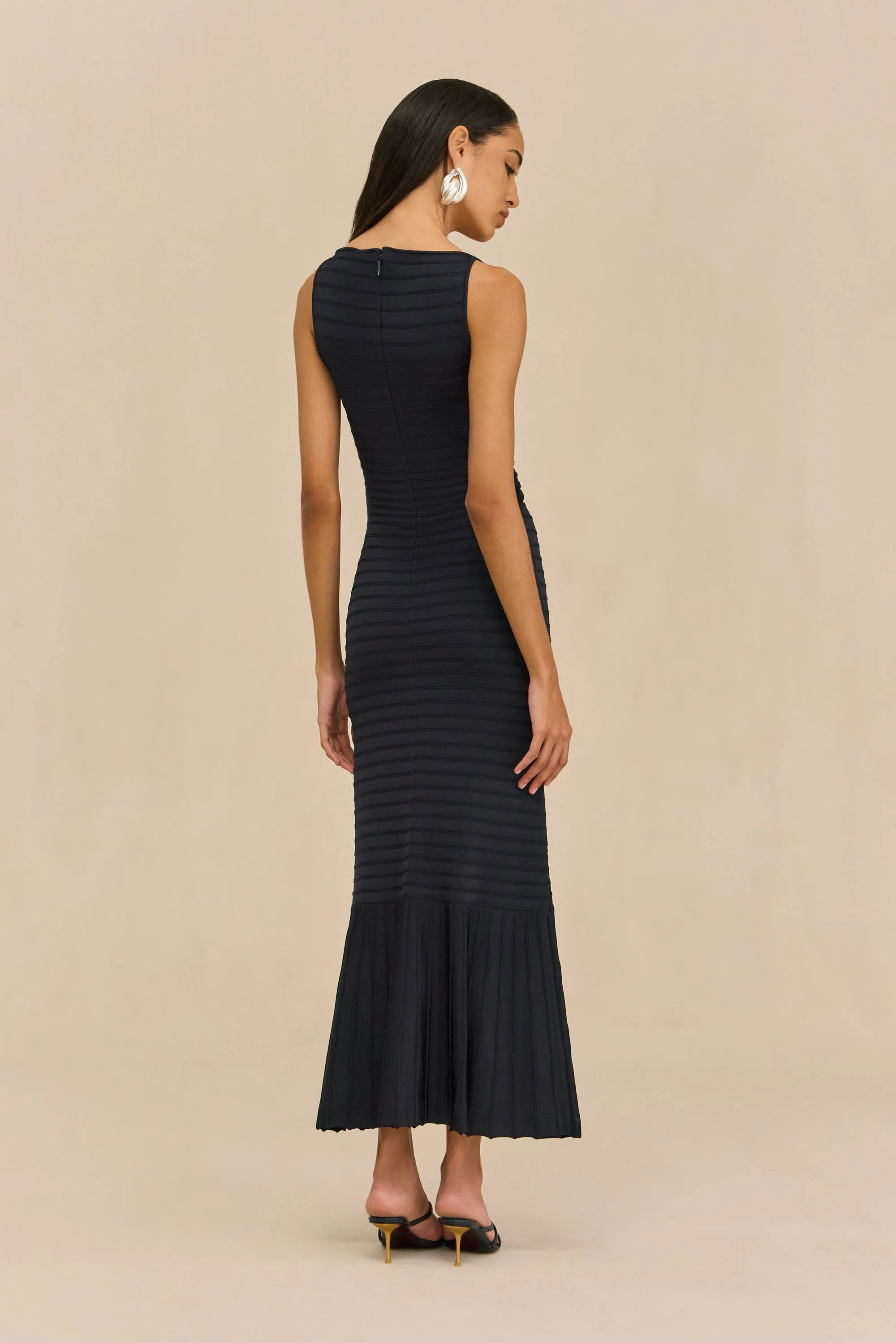 AMATA KNIT DRESS - DEEP LAKE - Image 6