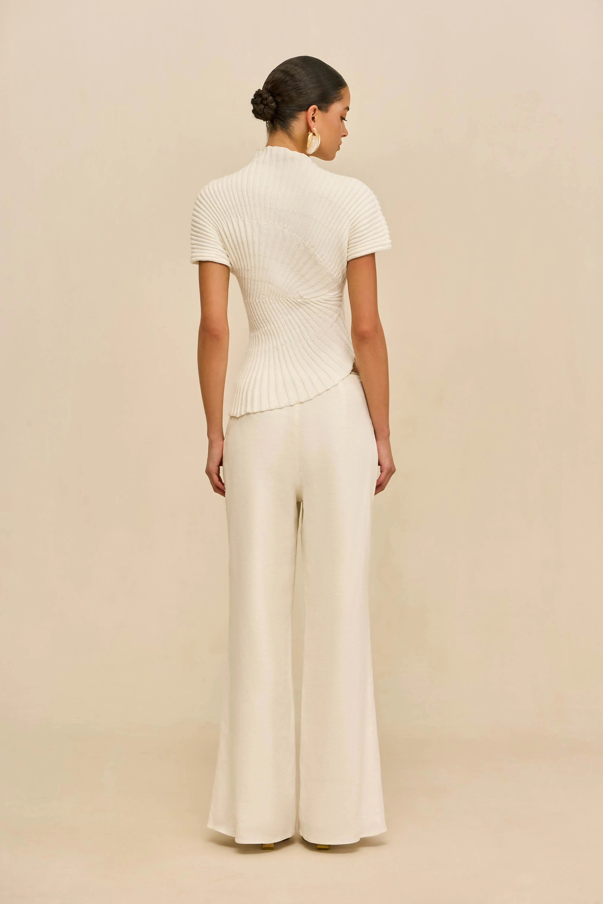 ANNEMIE KNIT TOP - OFF WHITE - Image 5