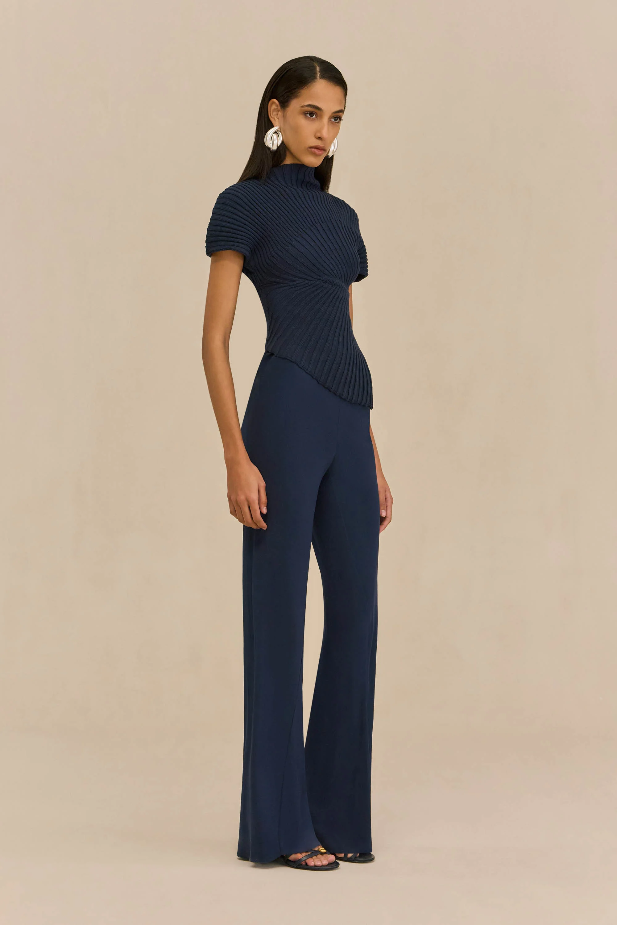 ANNEMIE KNIT TOP - DEEP LAKE - Image 4