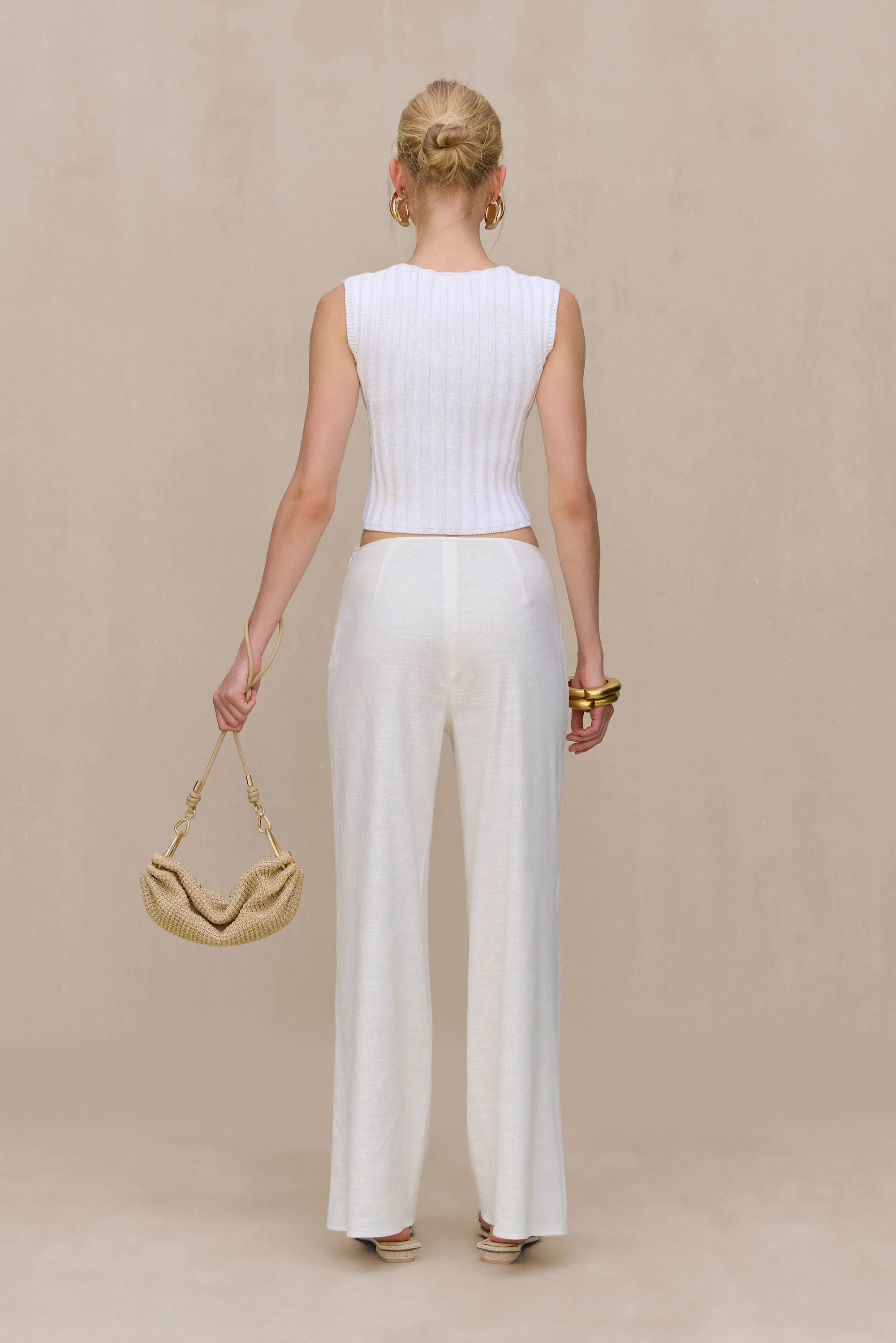 ANZU KNIT TOP - OFF WHITE - Image 4