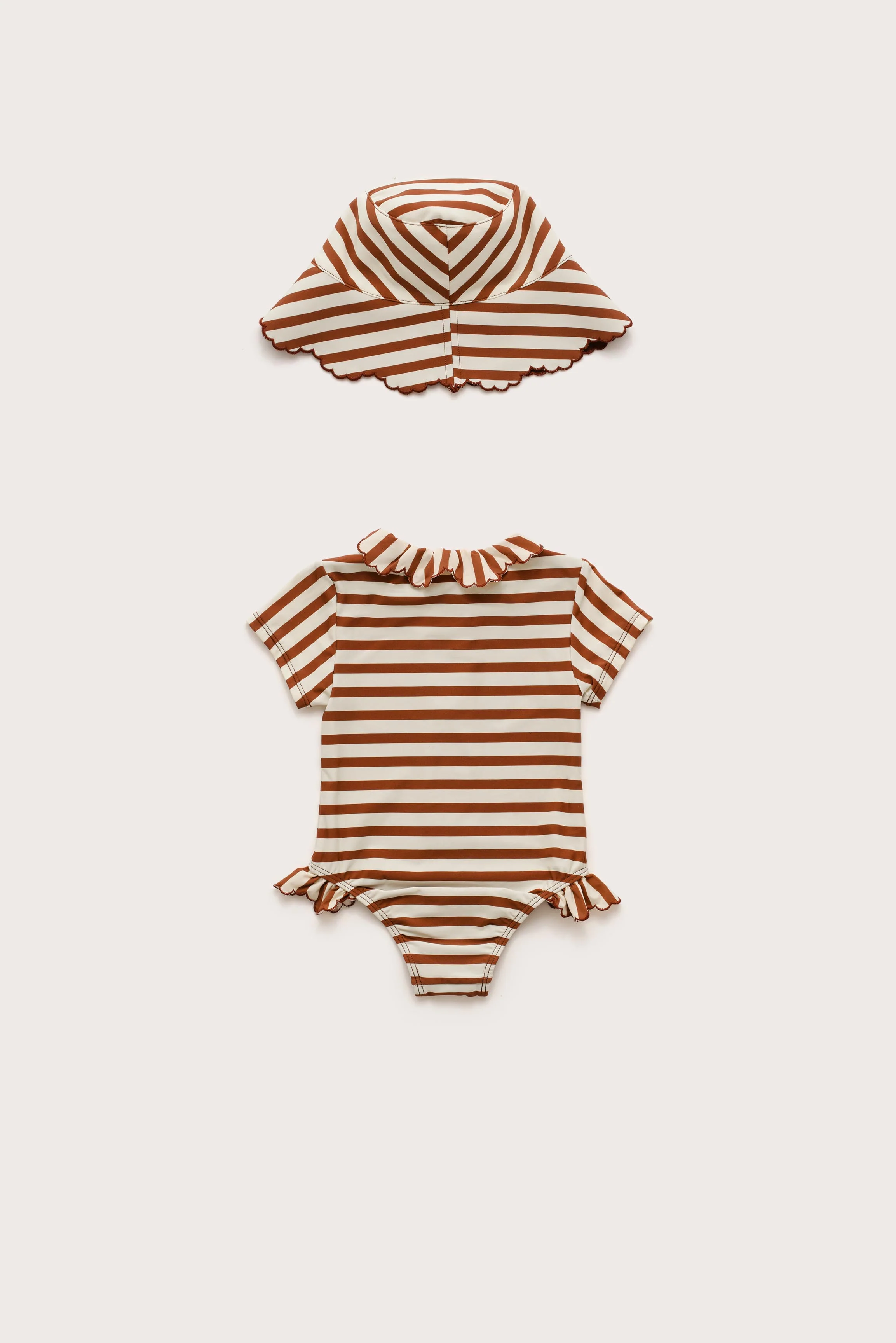 BABY ALANAH ONE PIECE - SMALL SADDLE STRIPE - Image 2