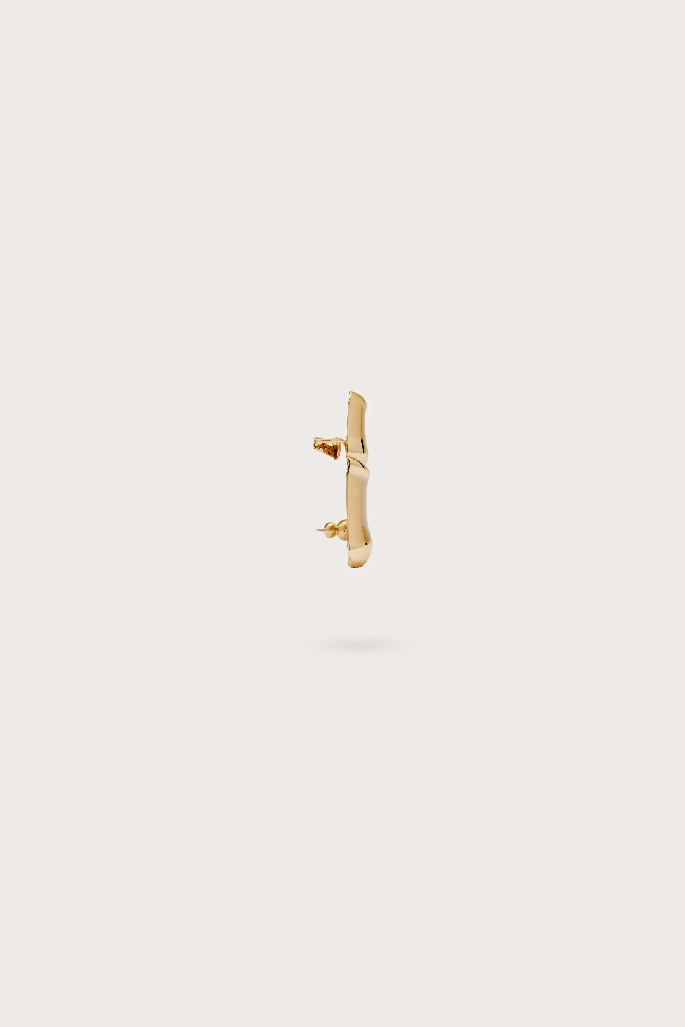 BAMBINA EARRING - BRUSHED BRASS - Image 3