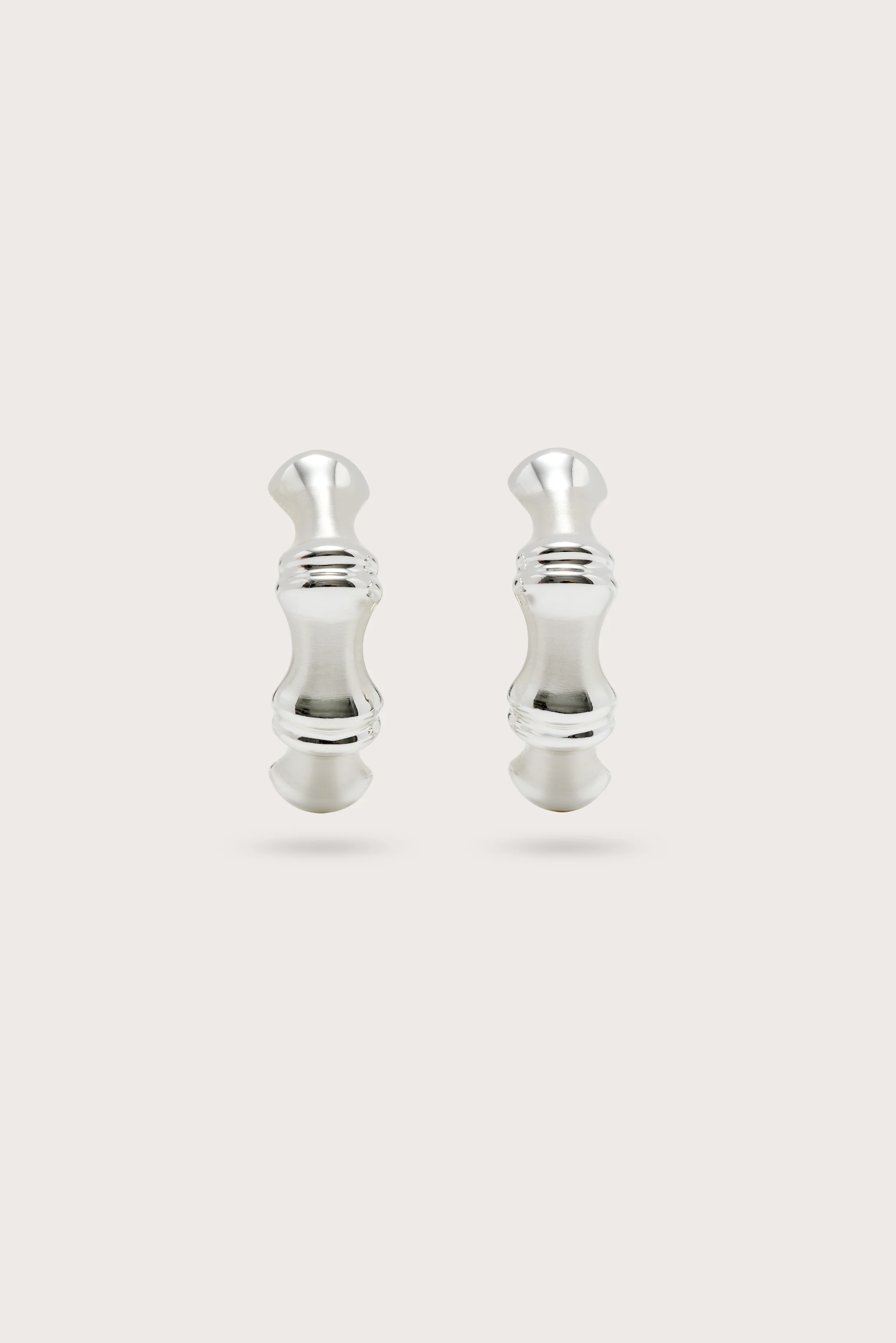 BAMBU EARRING - ANTIQUE SILVER - Image 3