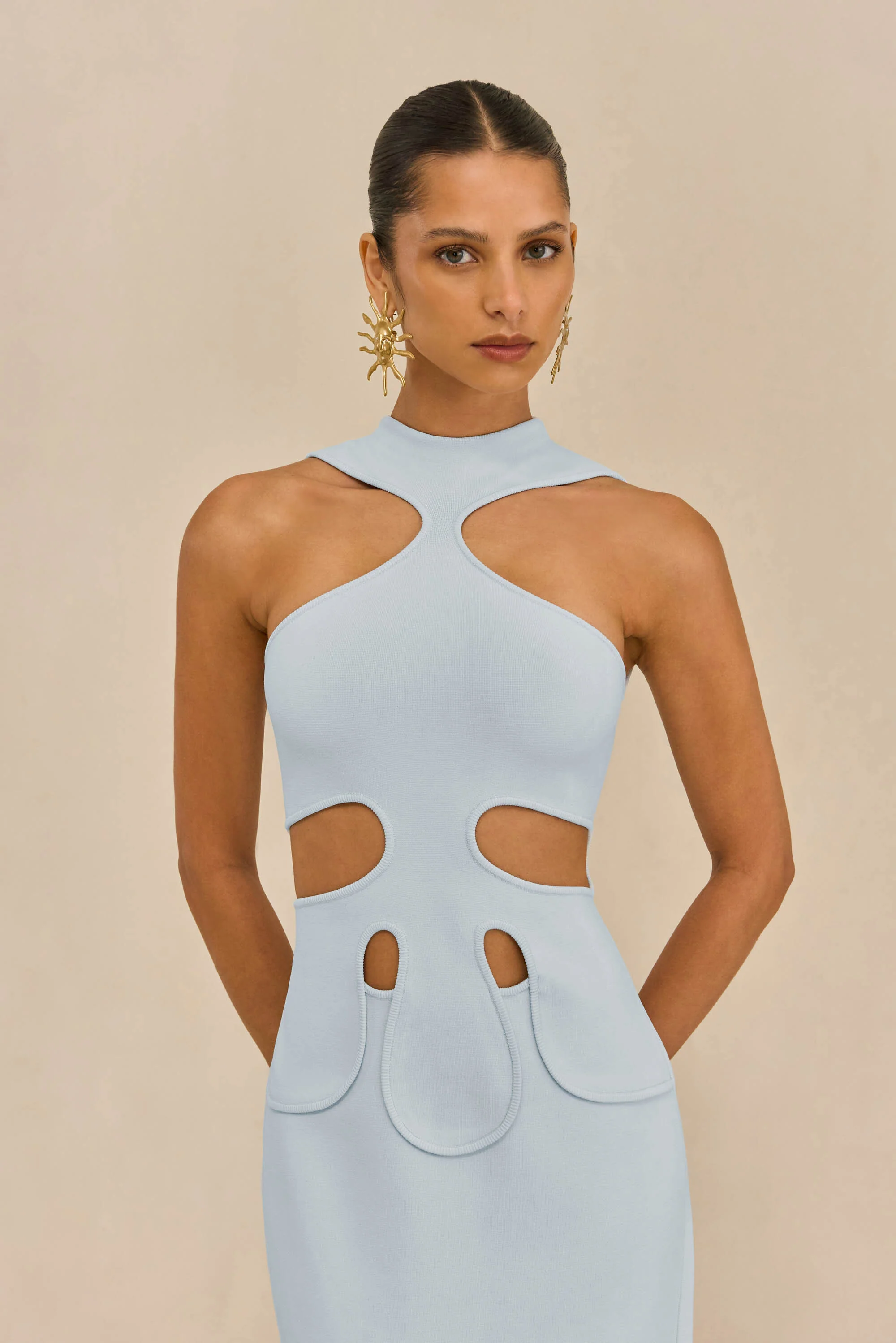BAYLEE KNIT DRESS - BREEZE - Image 2