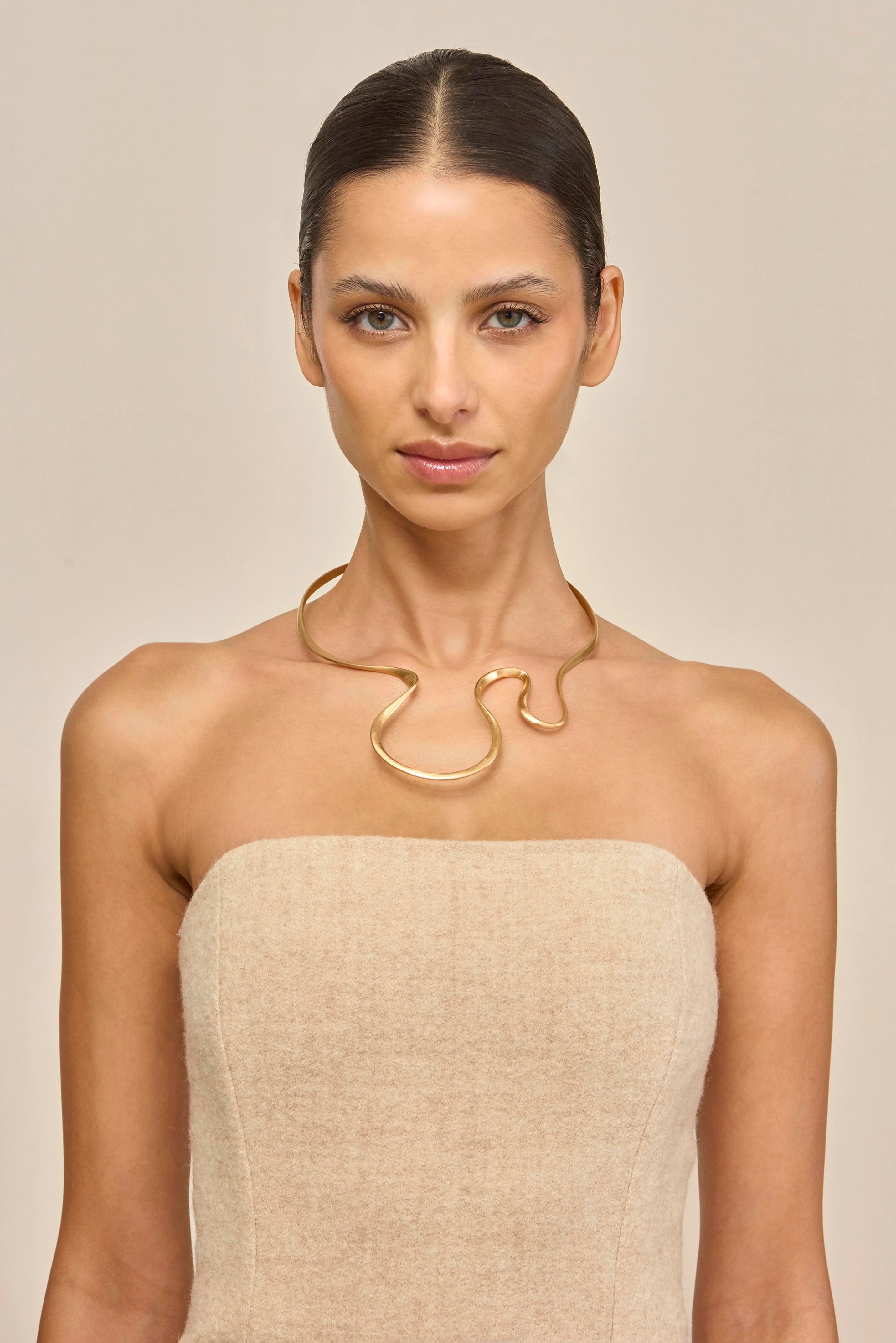 BETTINA DRESS - OATMEAL - Image 3