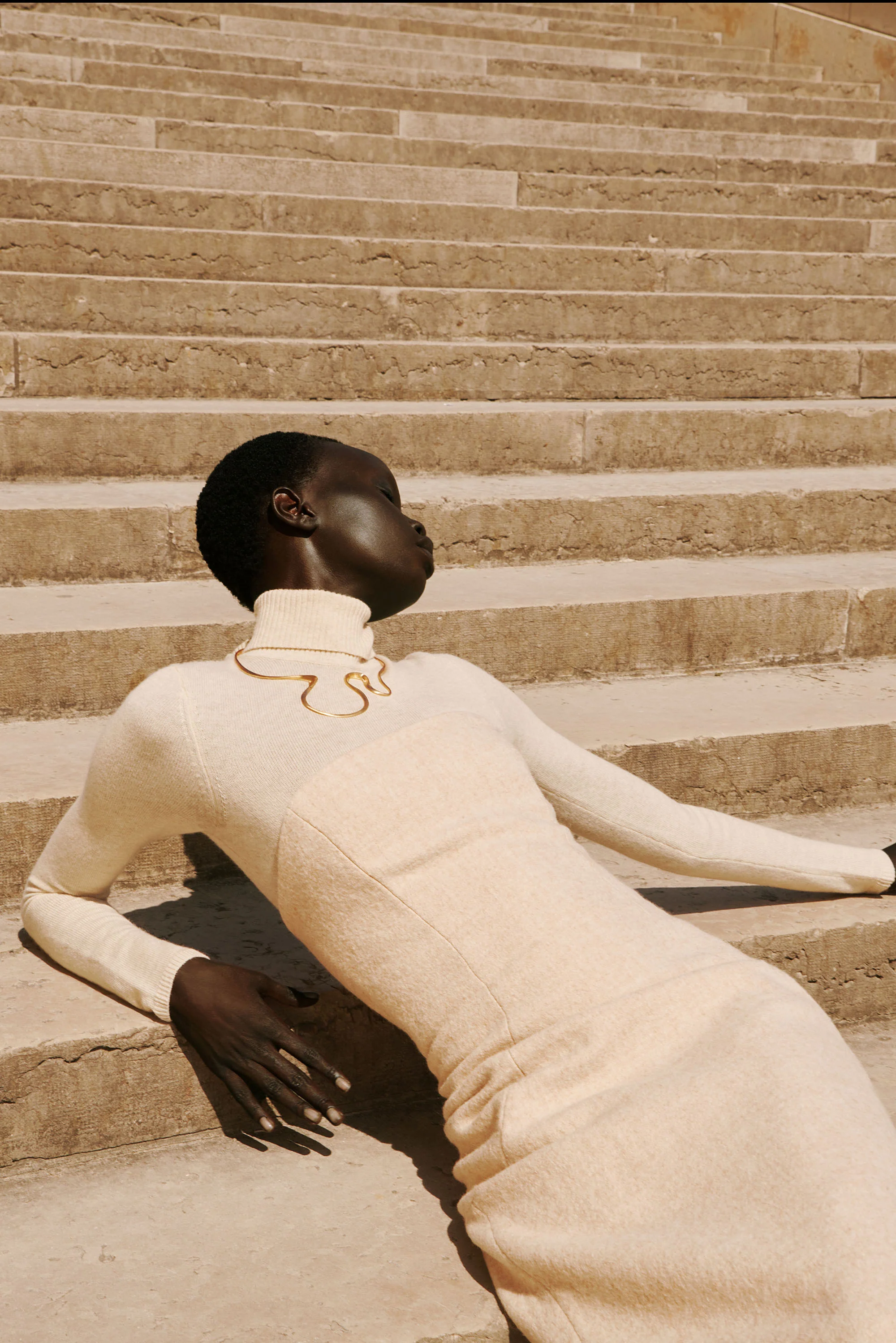 BETTINA DRESS - OATMEAL - Image 6