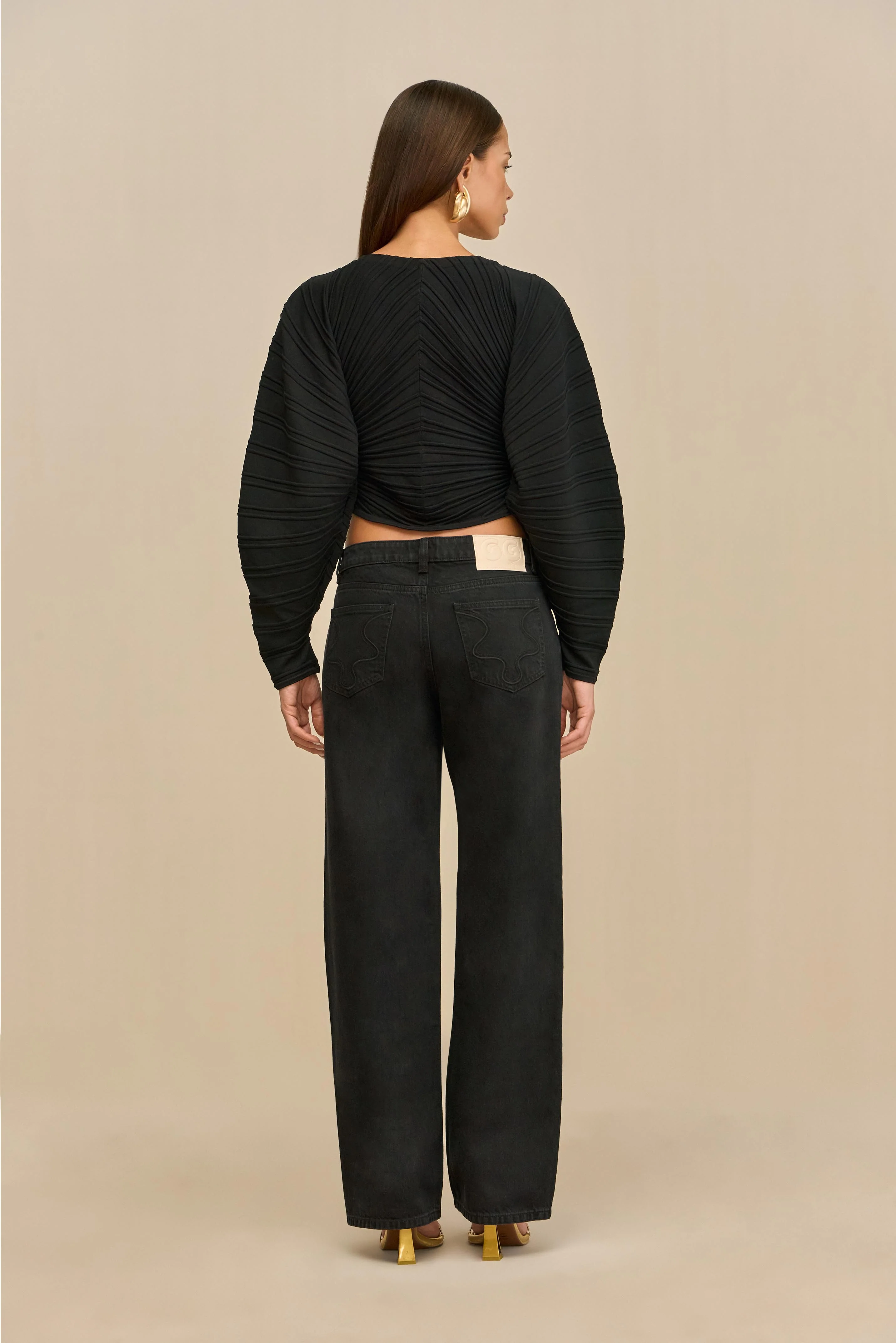 BLAIR KNIT CARDIGAN - BLACK - Image 4