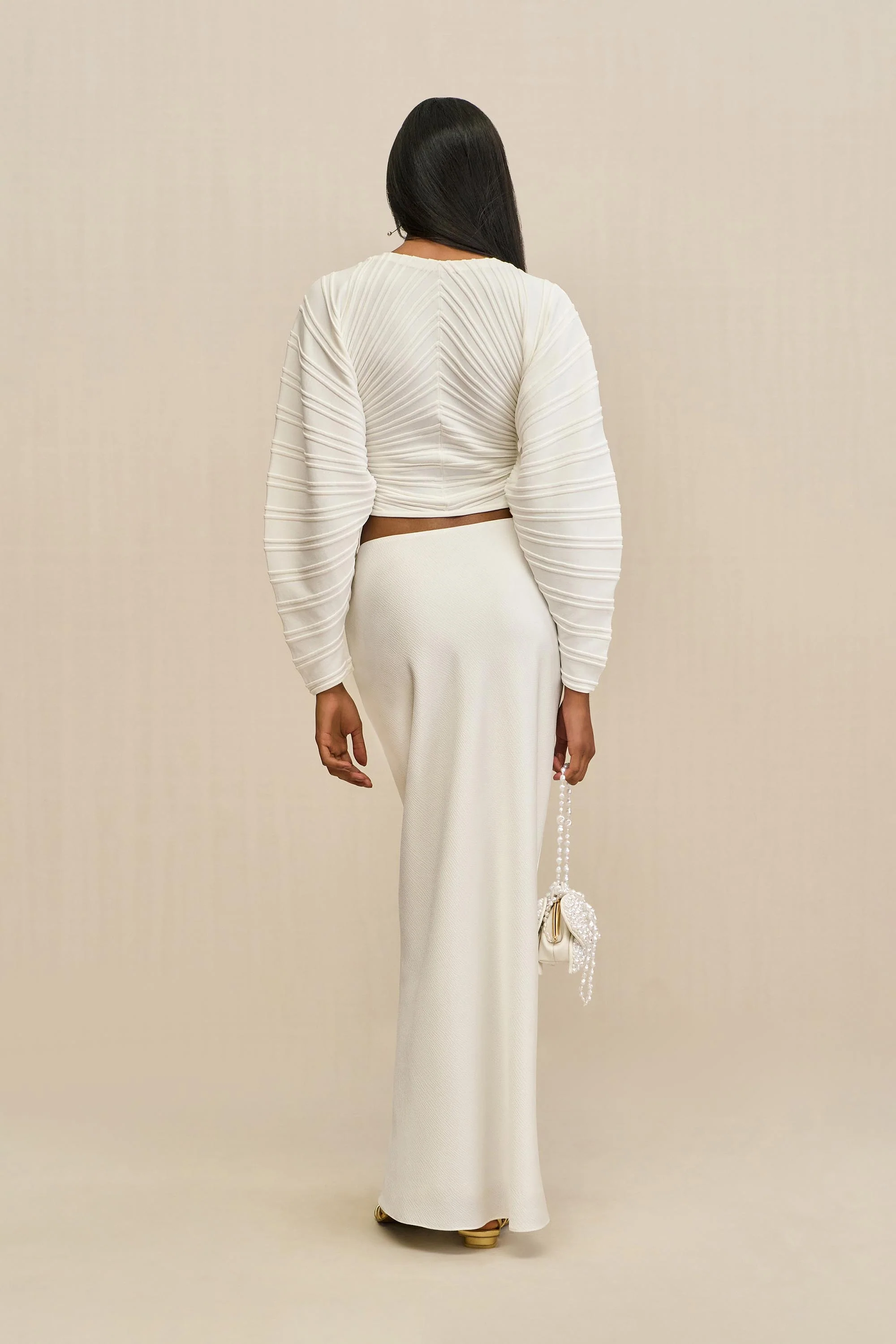 BLAIR KNIT CARDIGAN - OFF WHITE - Image 4
