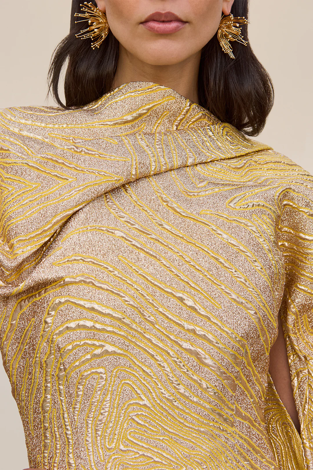 BRANDY DRESS - GOLD MULTI - Image 5