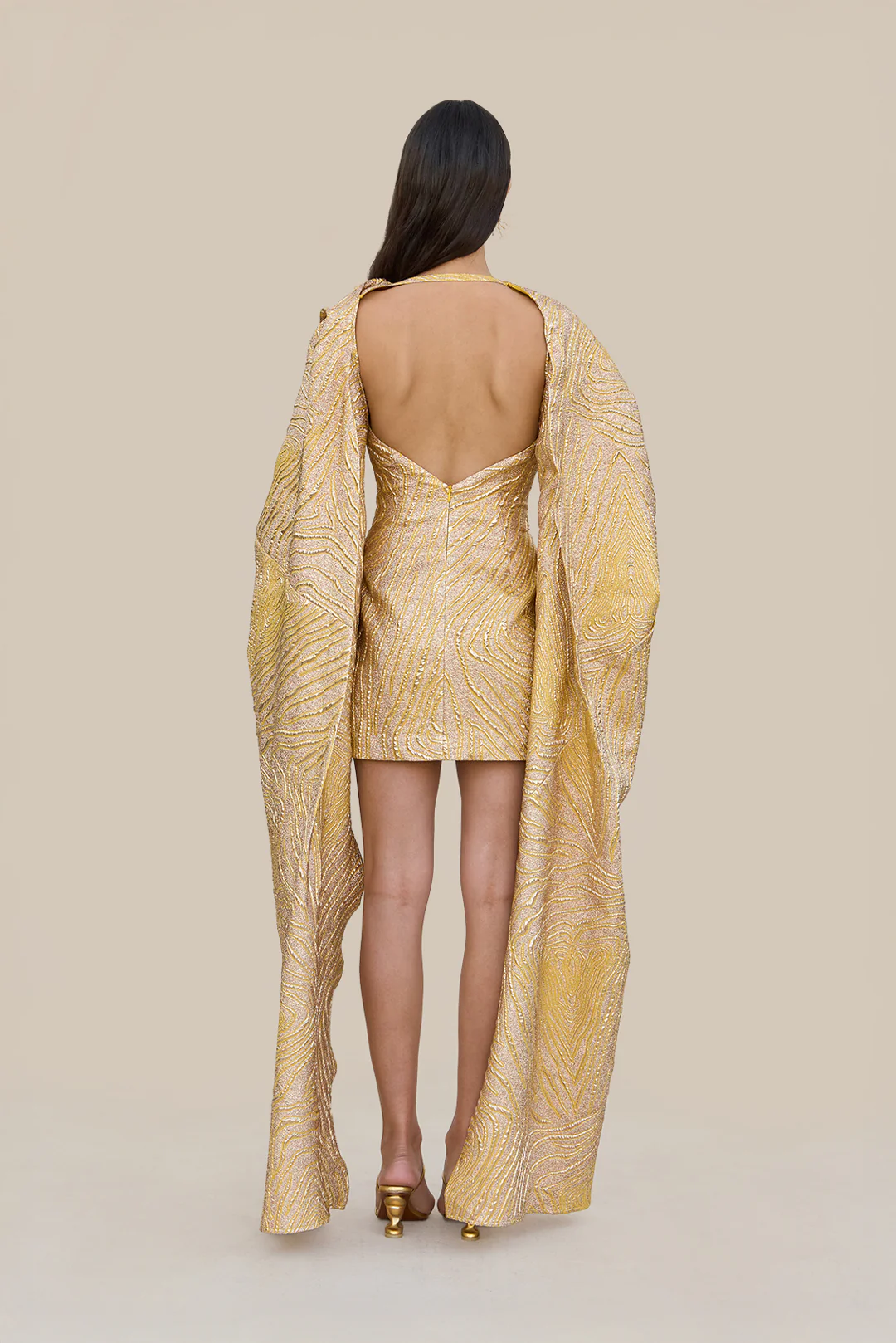 BRANDY DRESS - GOLD MULTI - Image 6