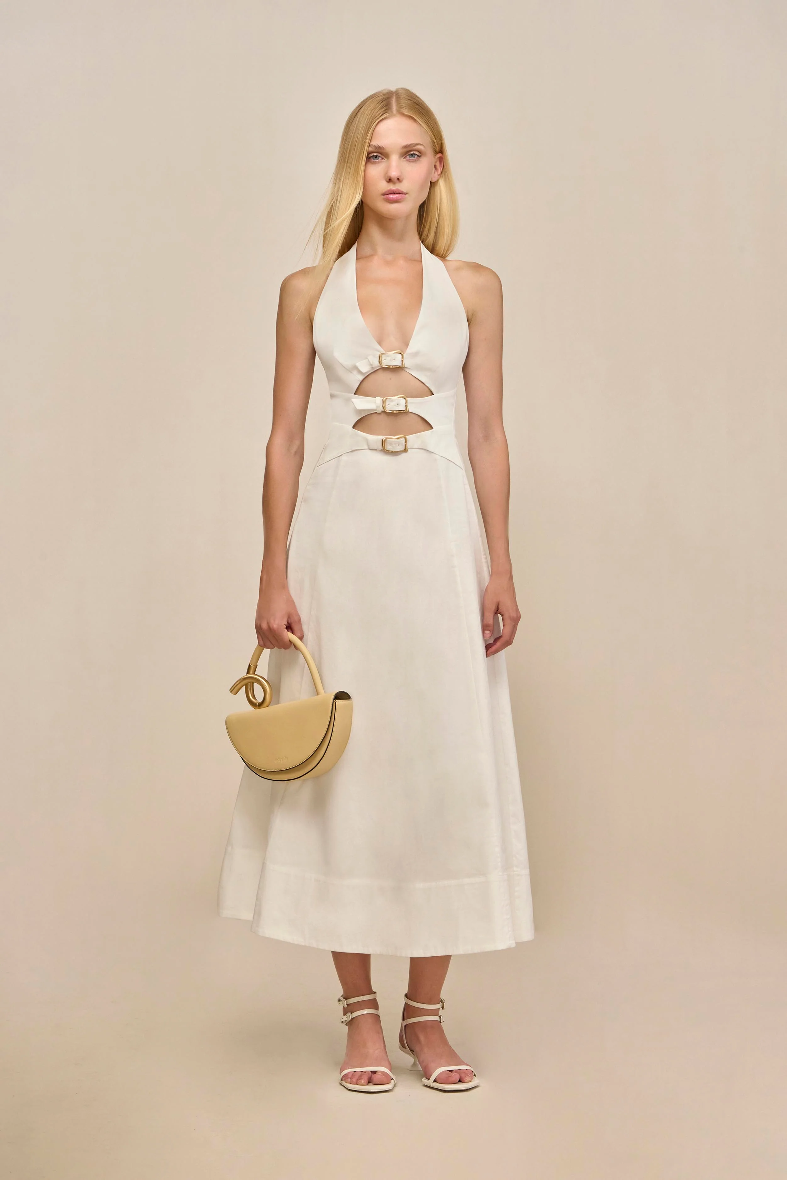 BRAXTON DRESS - OFF WHITE - Image 4