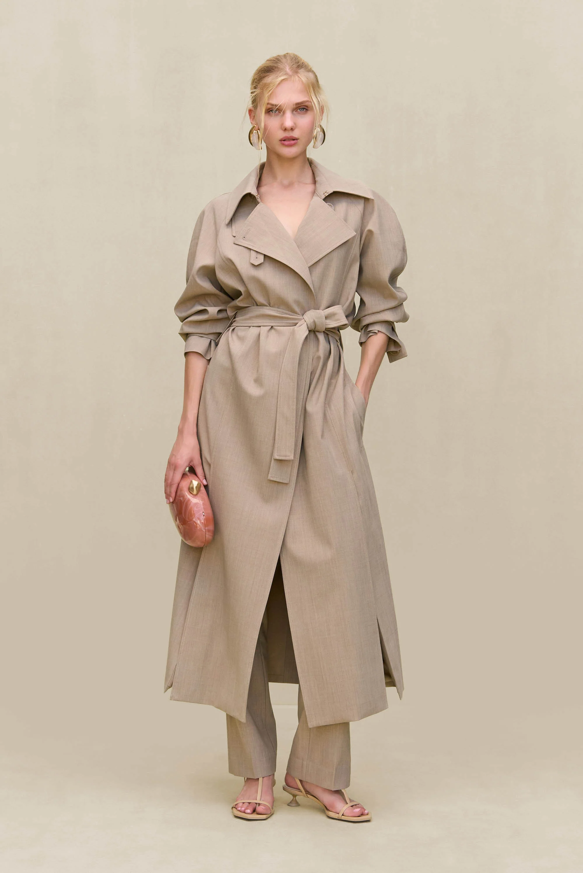 BRIGITA COAT - BEIGE - Image 2