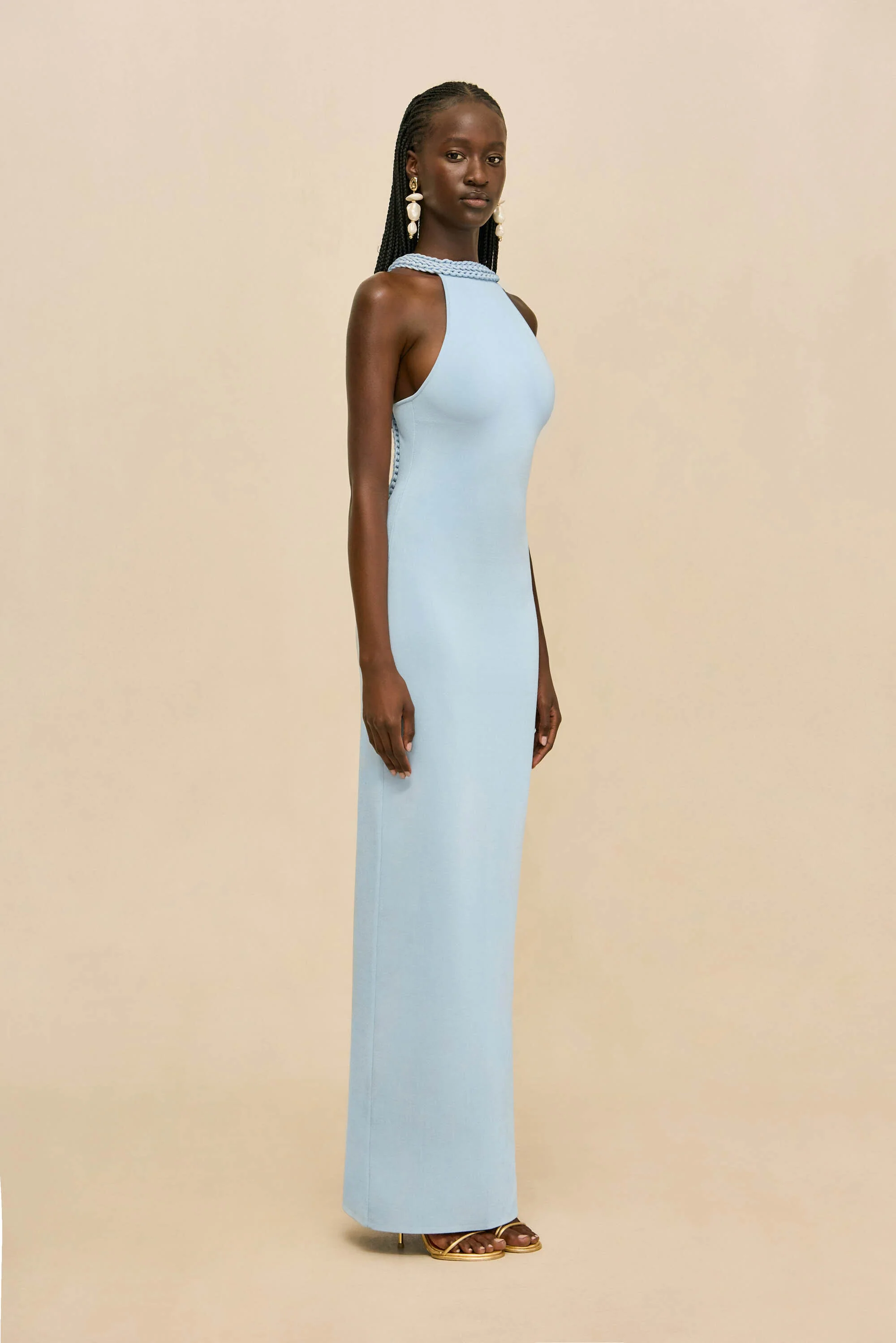 CASSIDY KNIT GOWN - COASTAL - Image 5