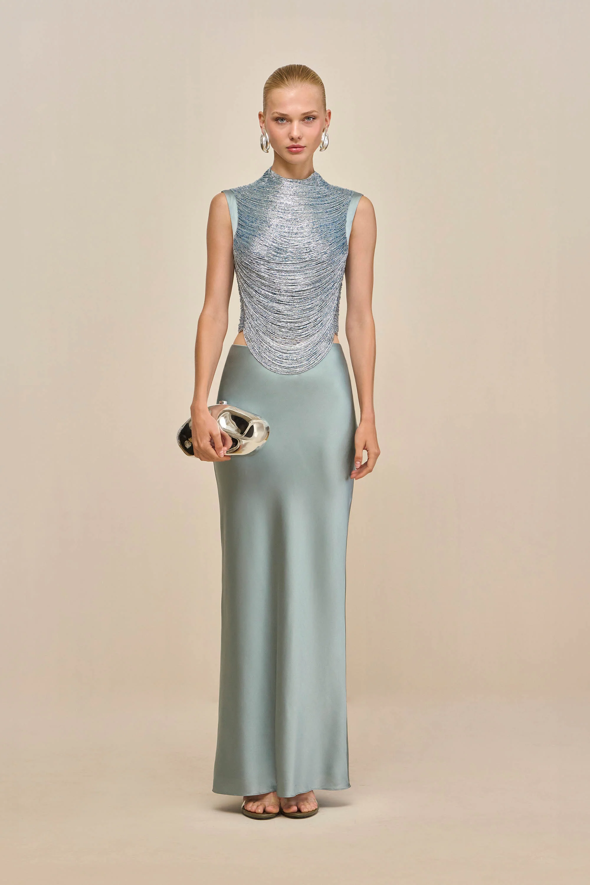 CHANTEL SKIRT - CELADON