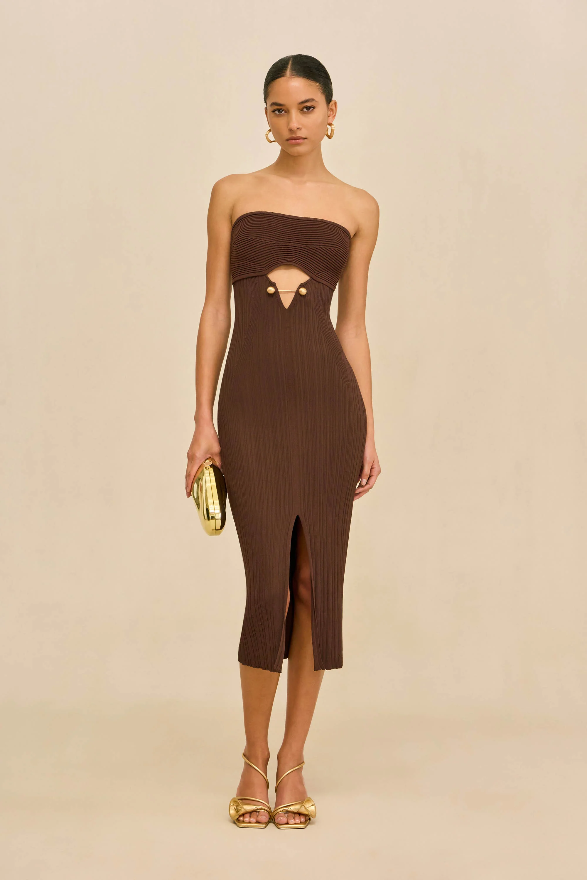 CHRISTY KNIT DRESS - JAVA