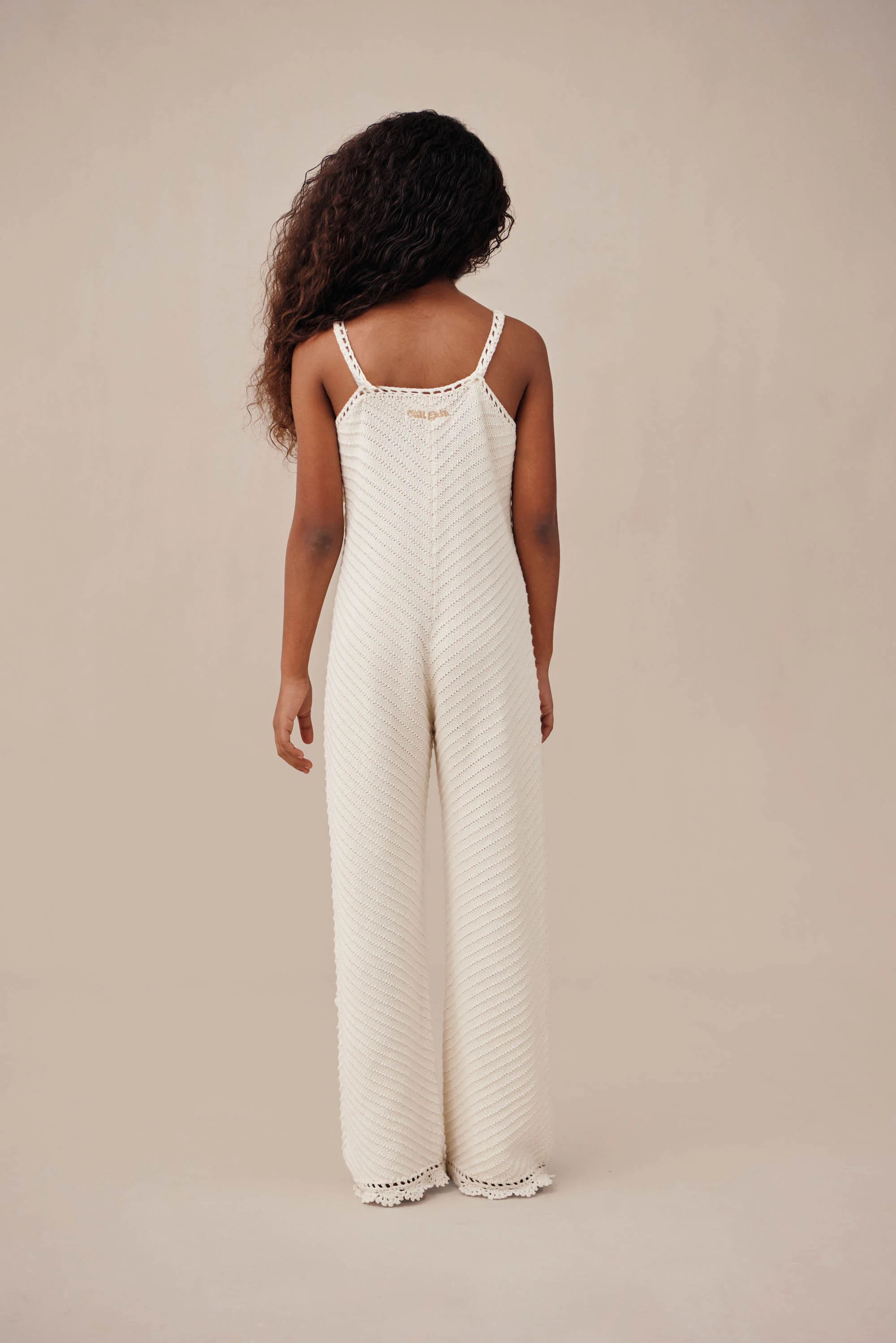 KIDS CHRYSANTHEMUM JUMPSUIT - OFF WHITE - Image 7