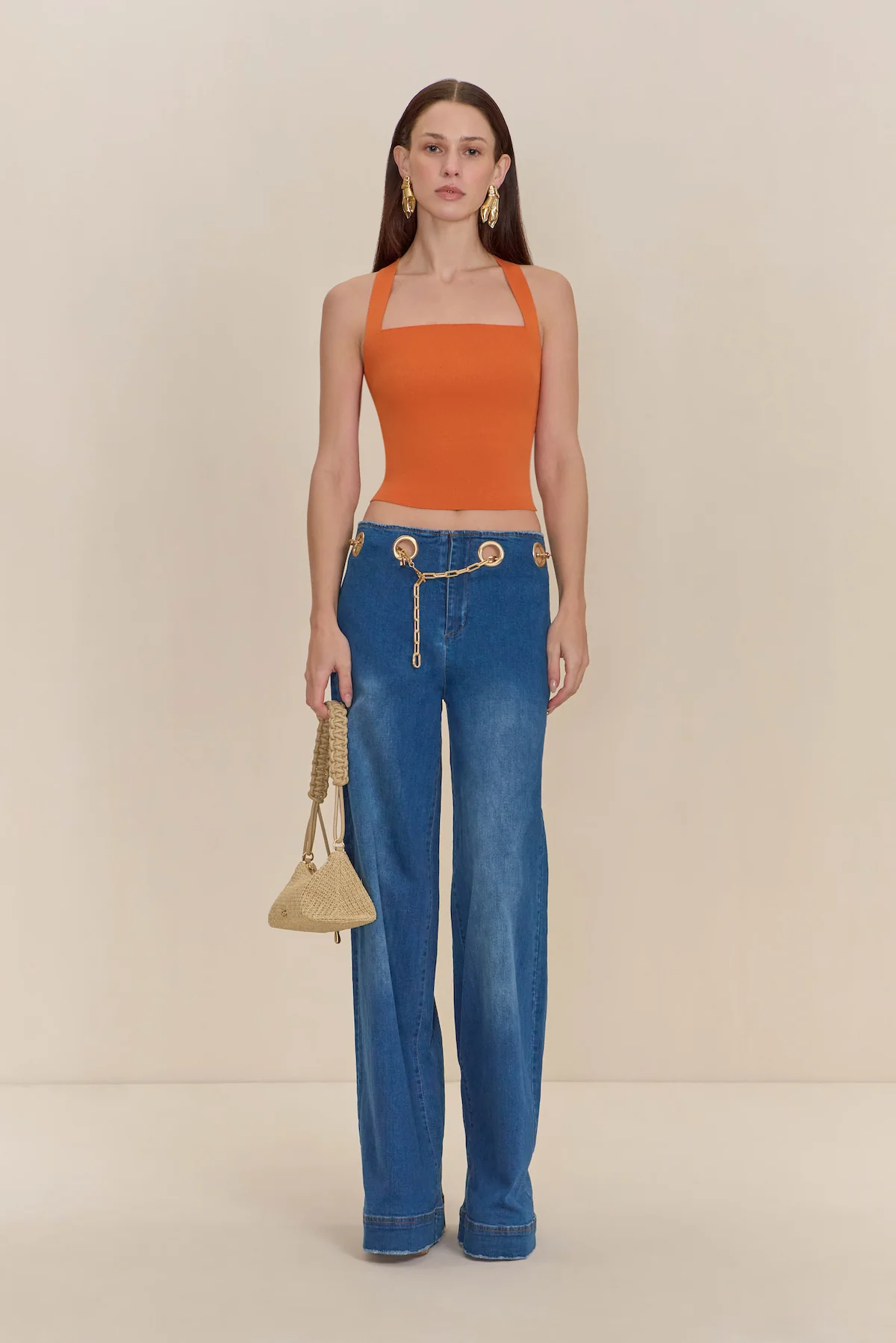 CRAWFORD KNIT TOP - PERSIMMON - Image 3
