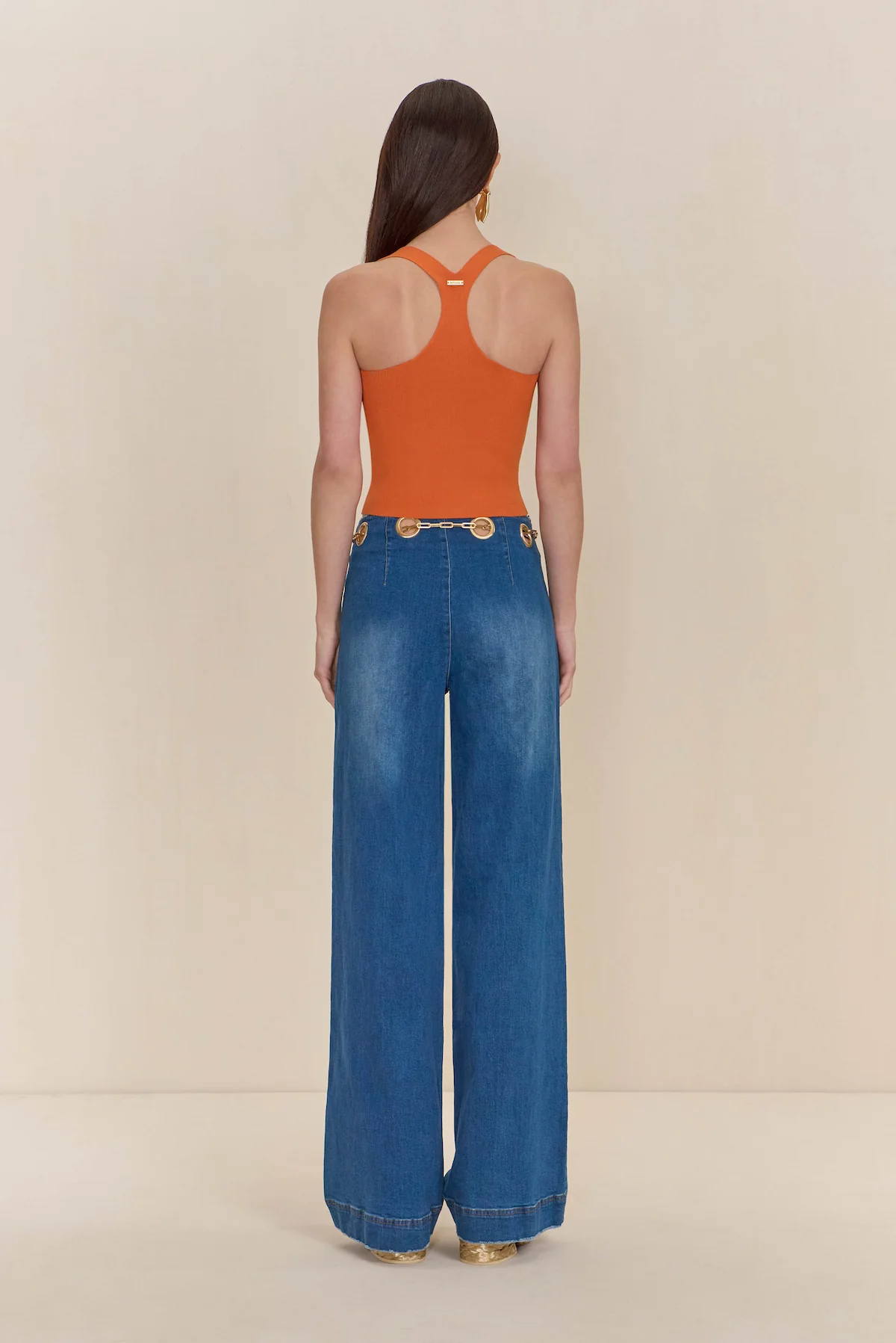 CRAWFORD KNIT TOP - PERSIMMON - Image 5