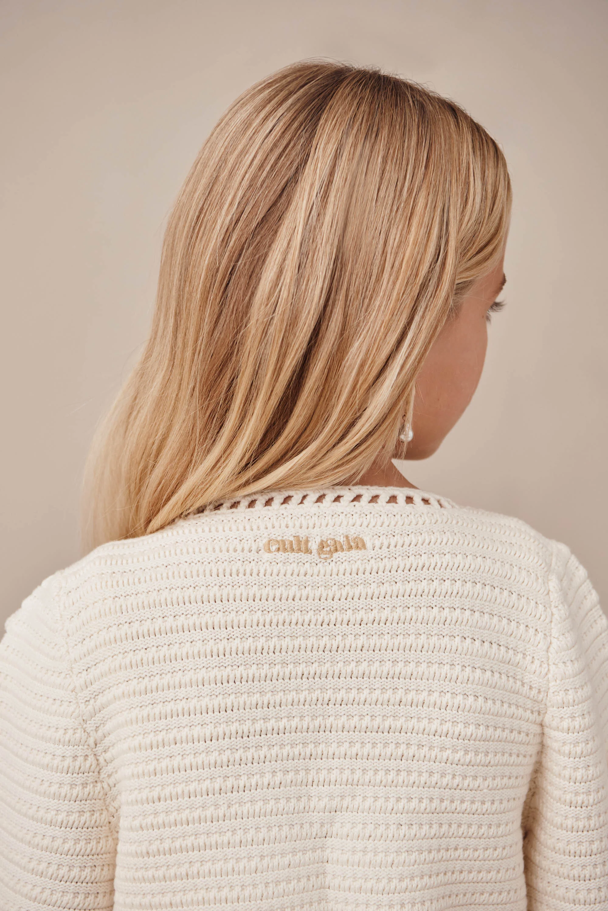 KIDS DAHLIE CARDIGAN SET  - OFF WHITE - Image 4