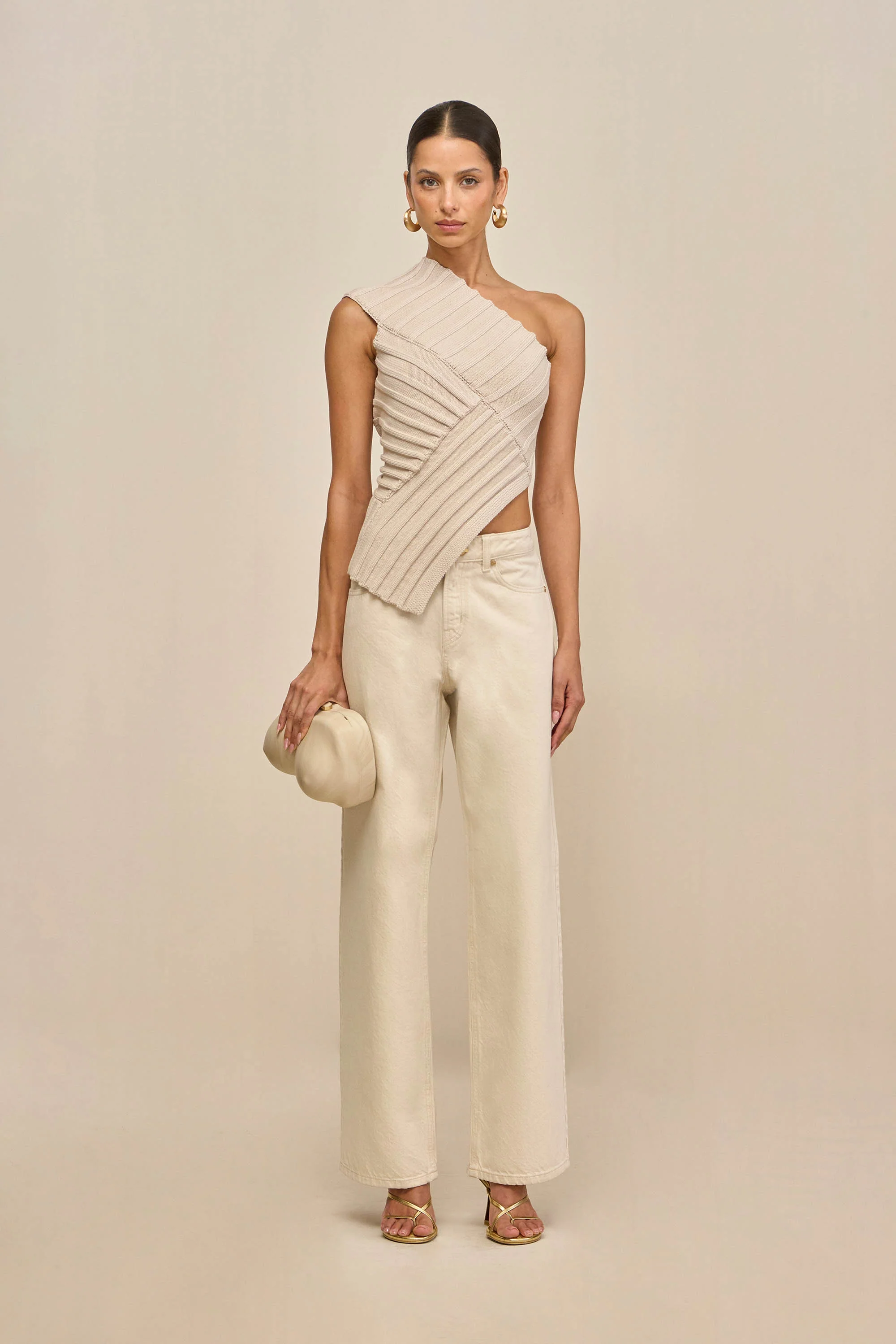 DEL KNIT TOP - MUSHROOM - Image 2