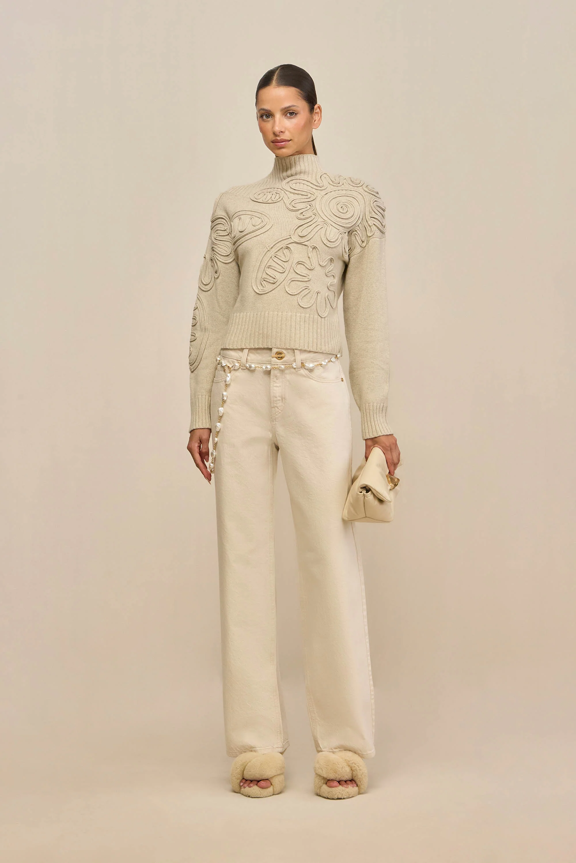 DEVA KNIT SWEATER - BEACH - Image 3
