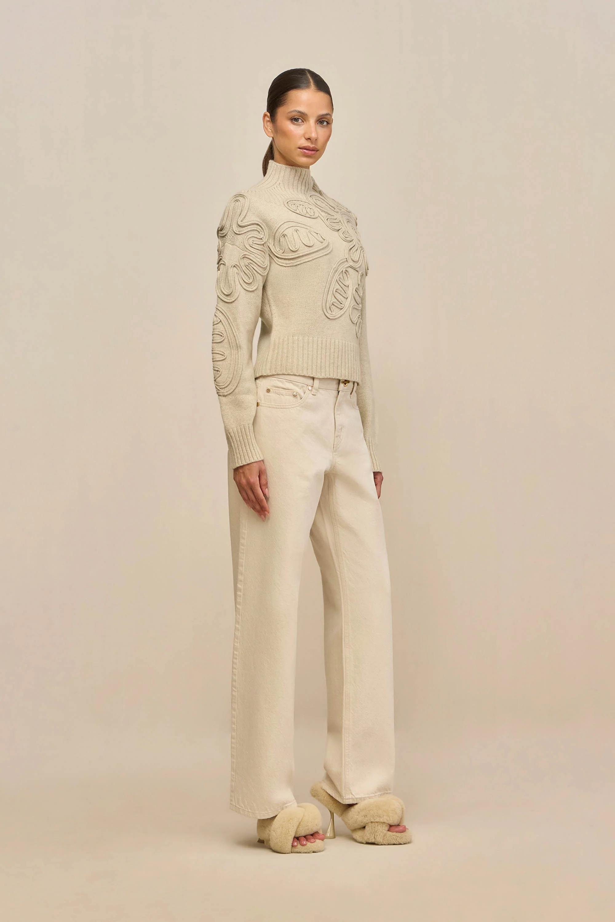DEVA KNIT SWEATER - BEACH - Image 5