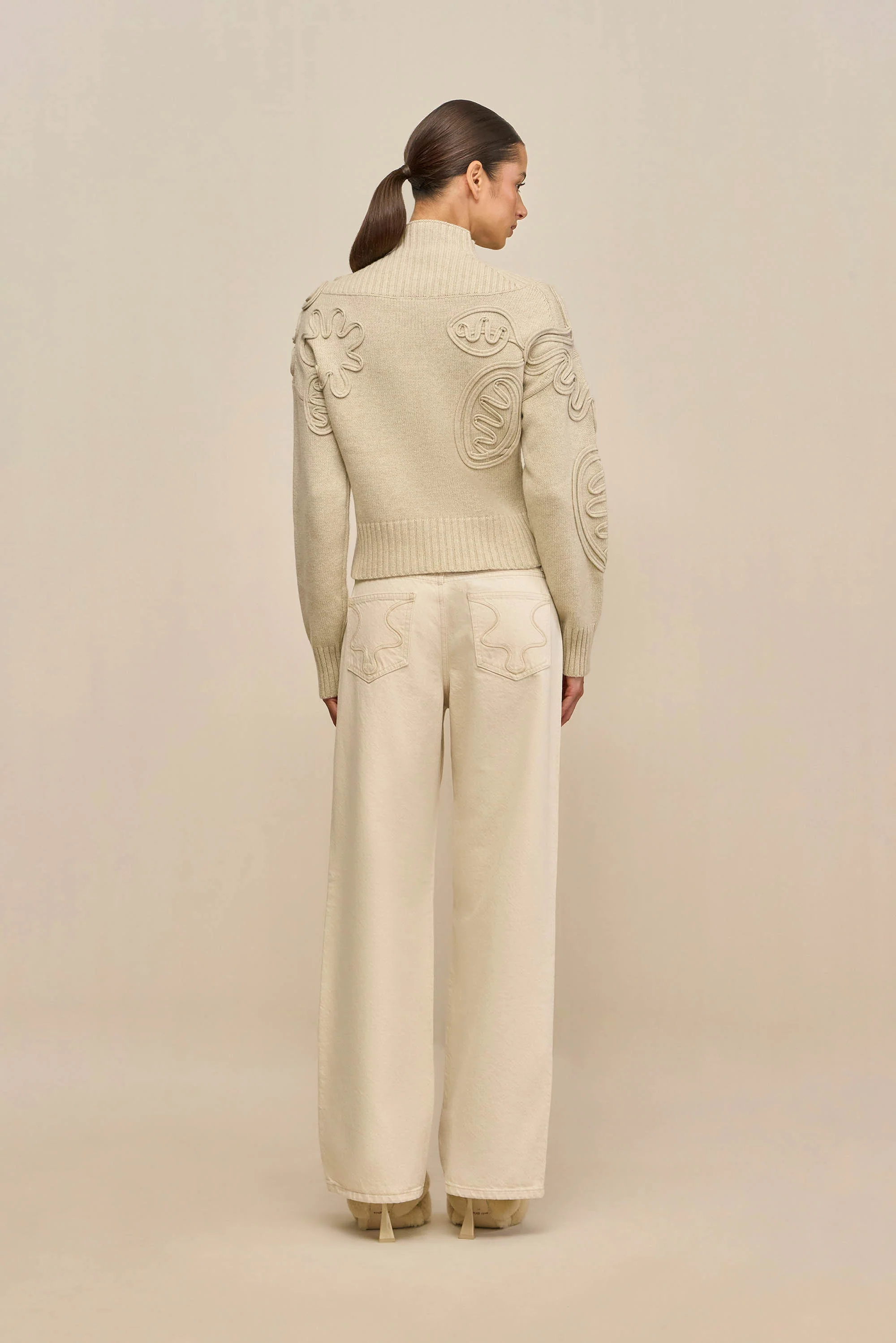 DEVA KNIT SWEATER - BEACH - Image 6