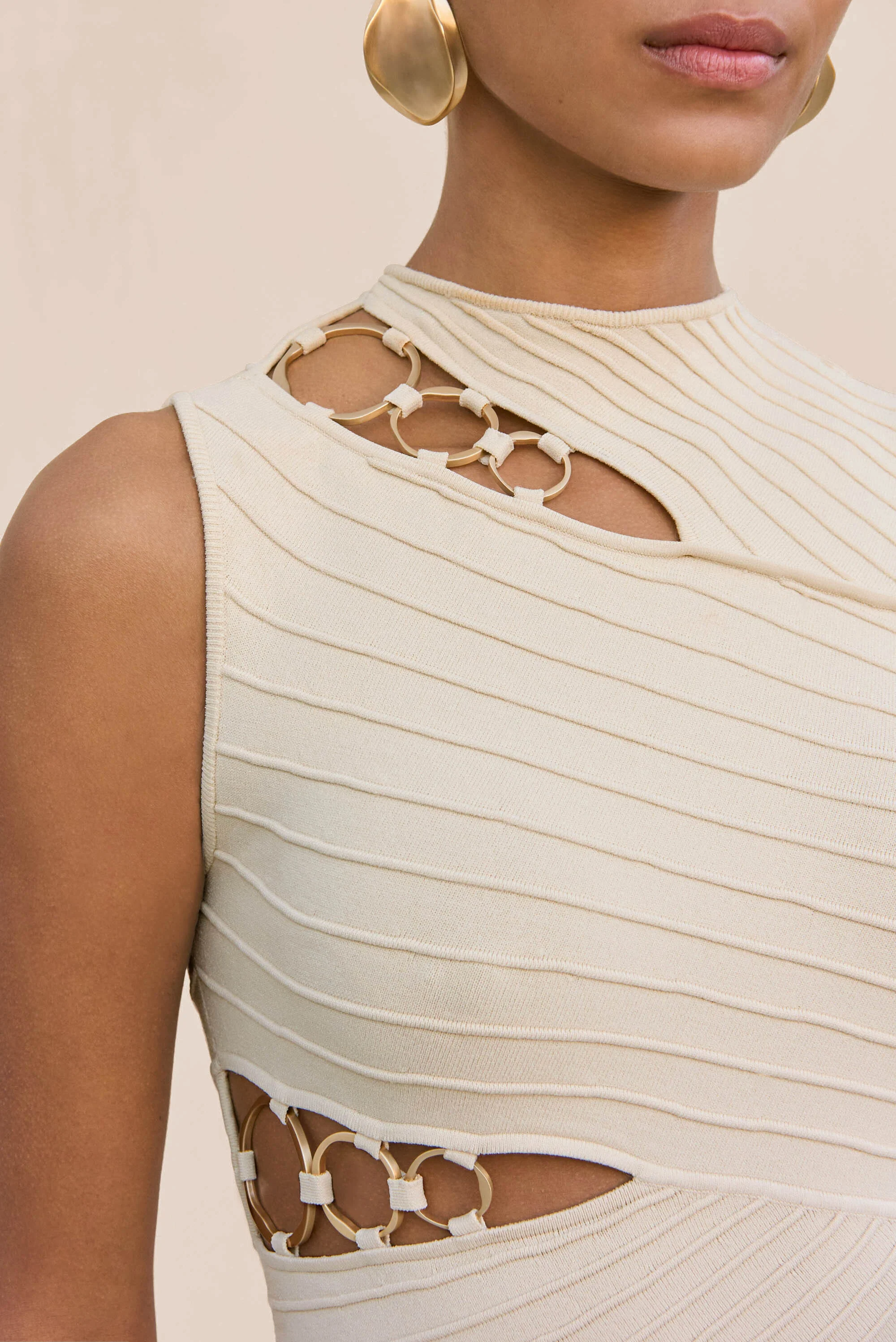 DIMETRIA KNIT DRESS - BEACH - Image 3