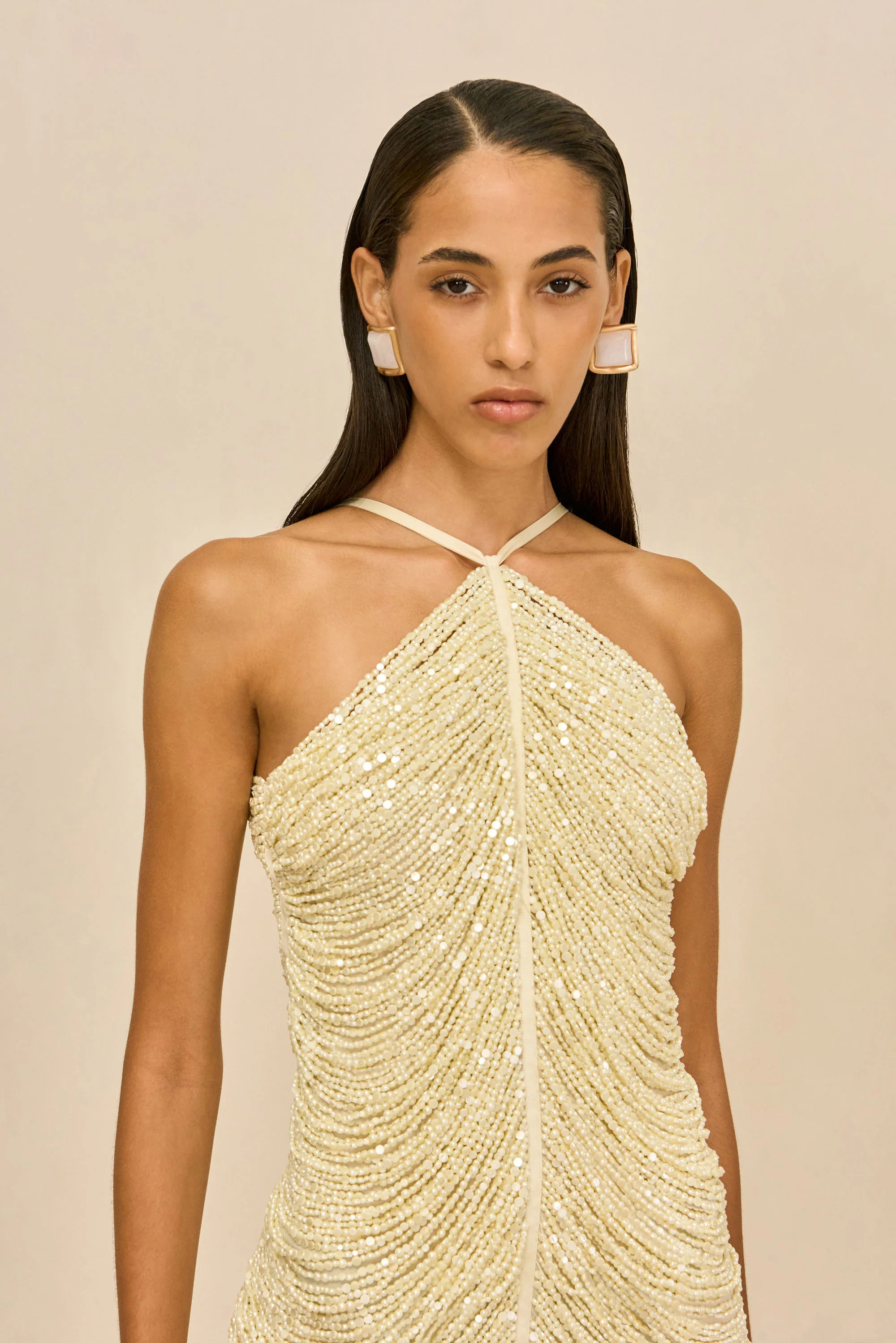 DOMINA DRESS - OFF WHITE - Image 4