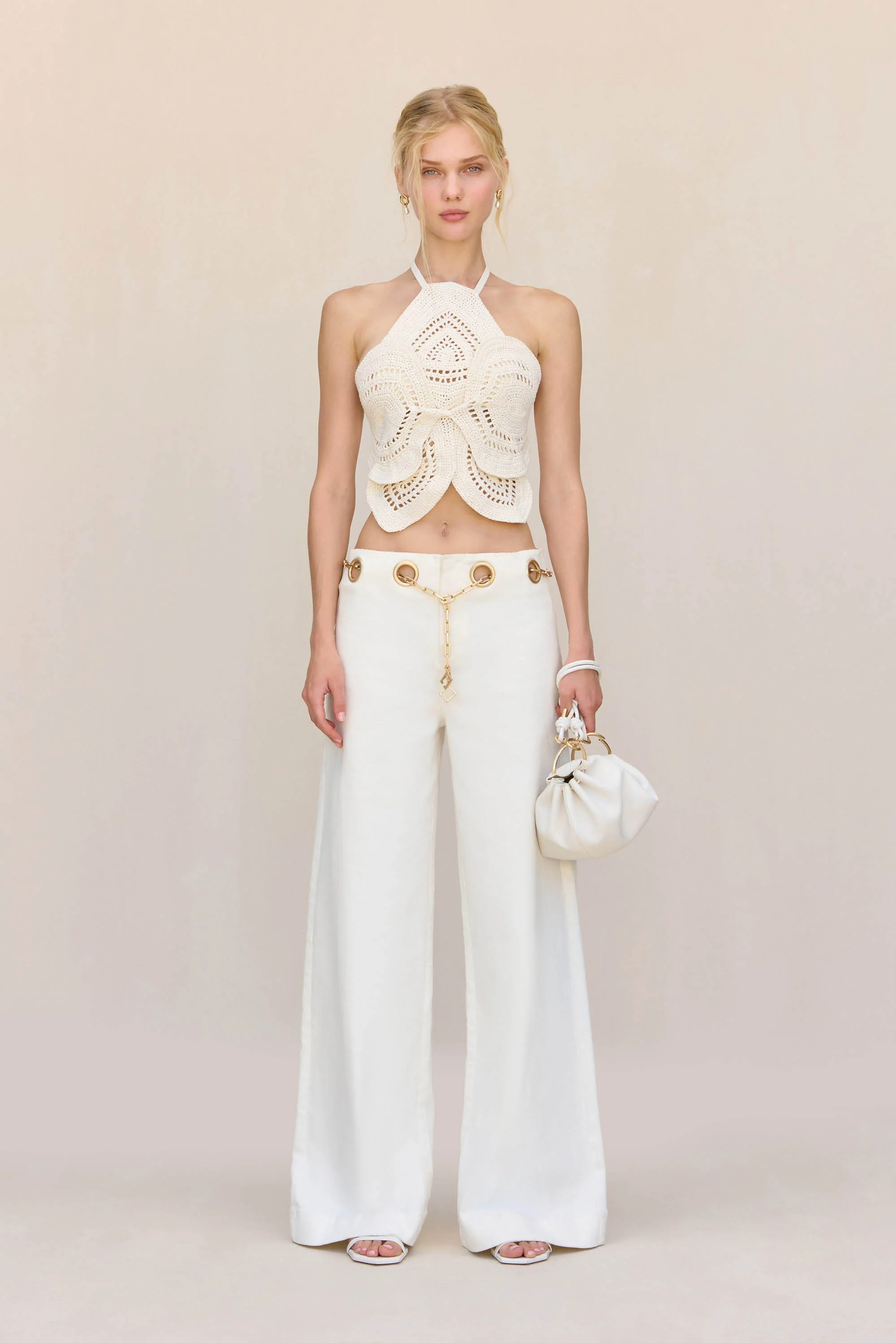 EMELIA CROCHET TOP - OFF WHITE - Image 2