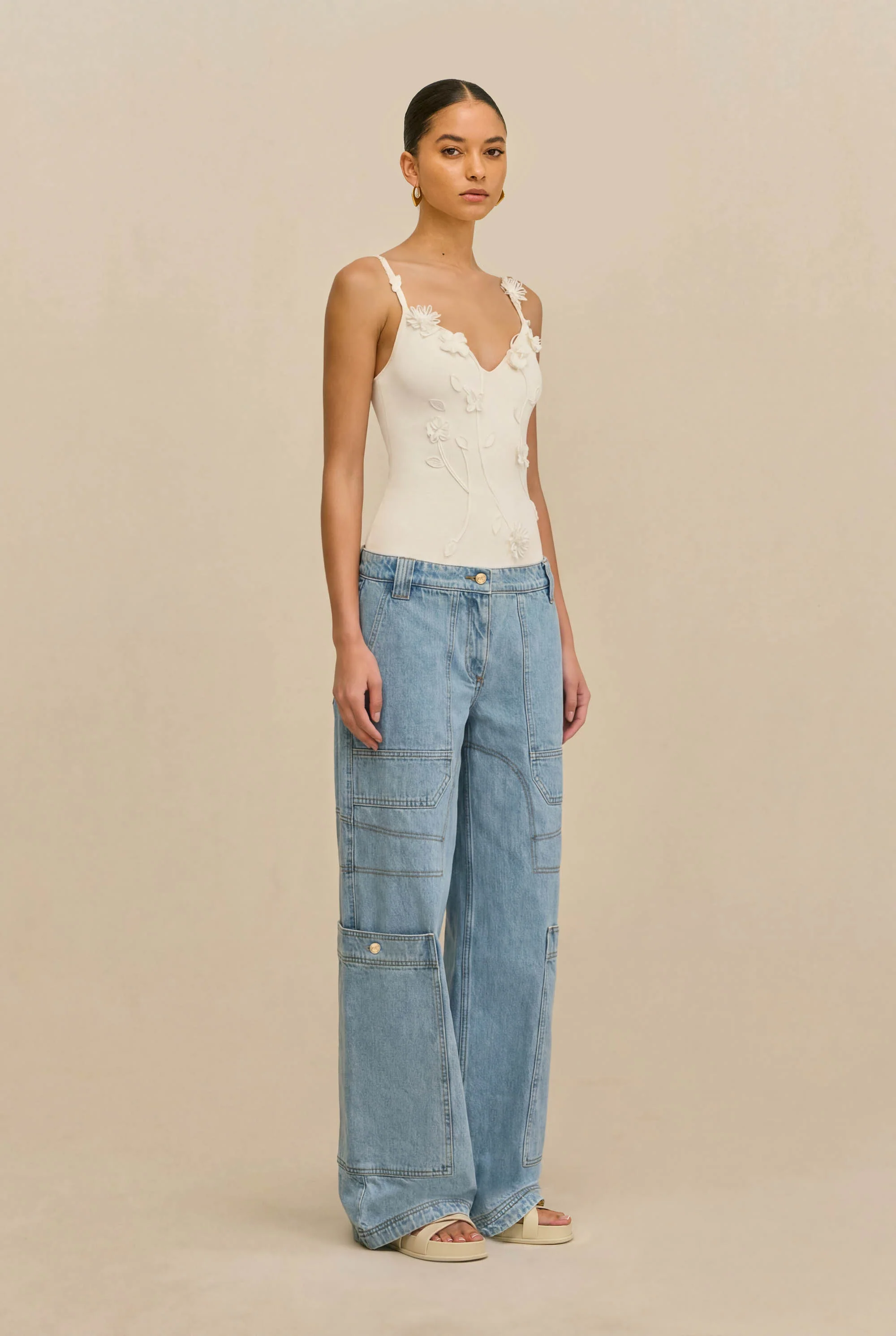 EMILIANA KNIT TOP - OFF WHITE - Image 3