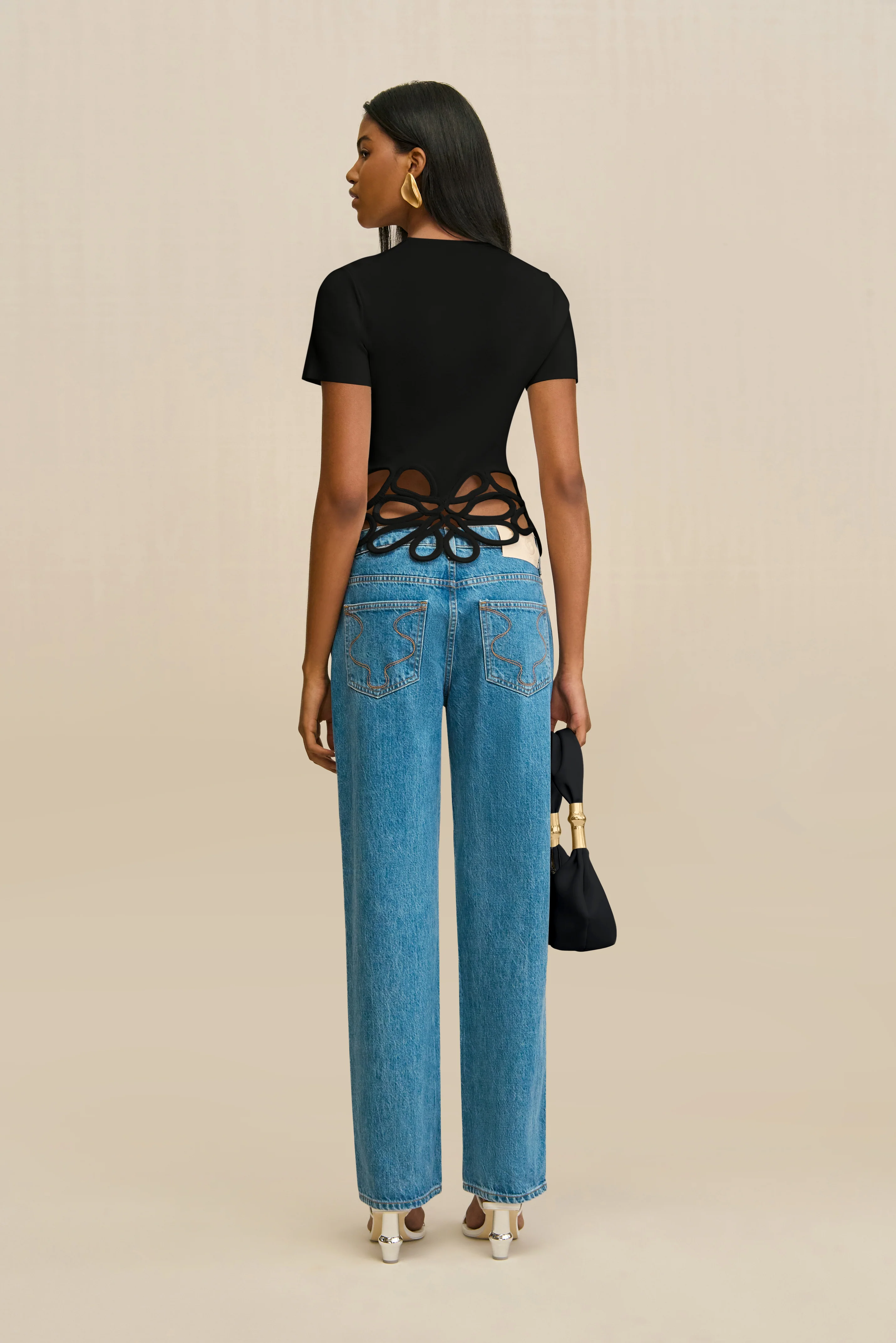 ERES KNIT TOP - BLACK - Image 3