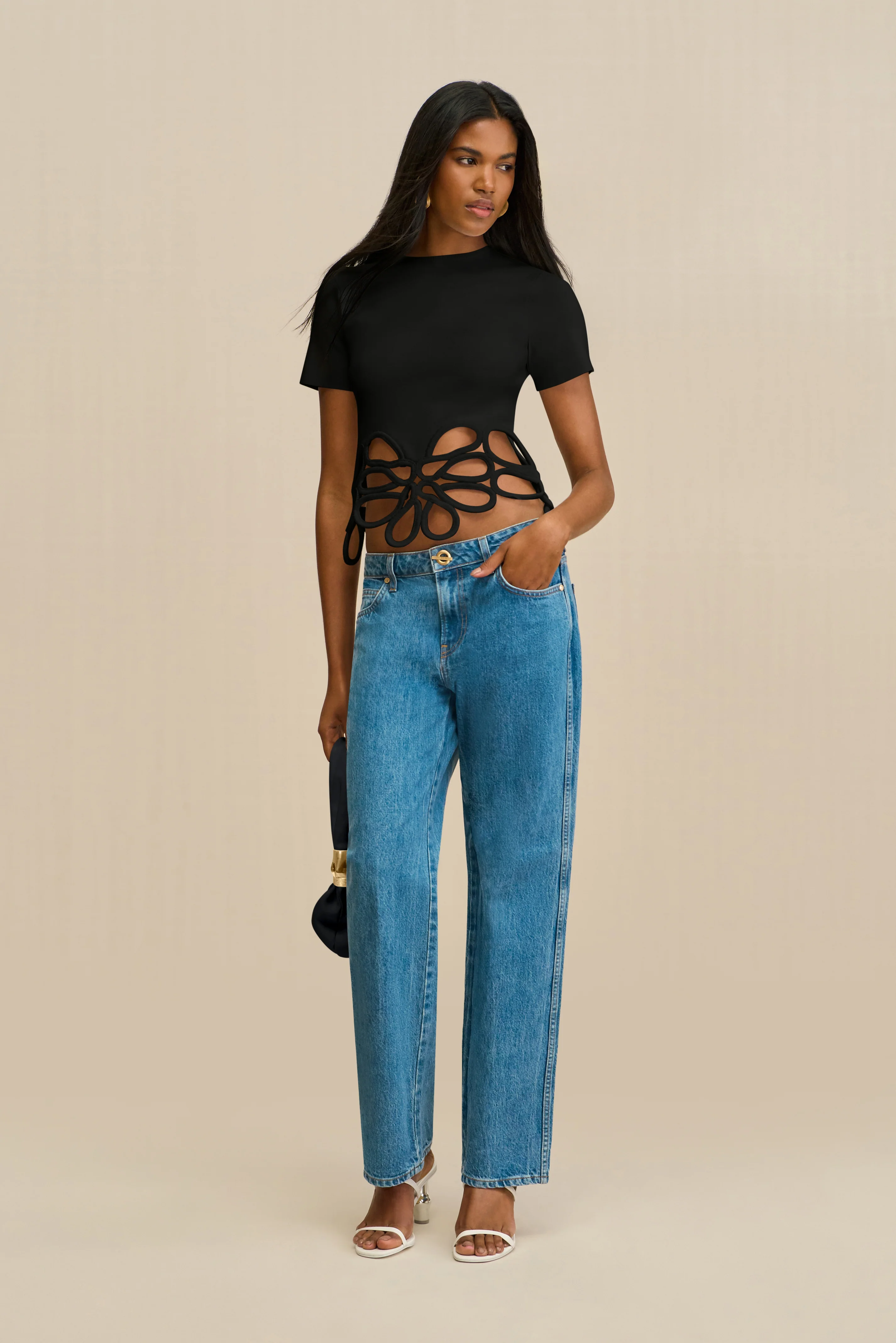 ERES KNIT TOP - BLACK - Image 5