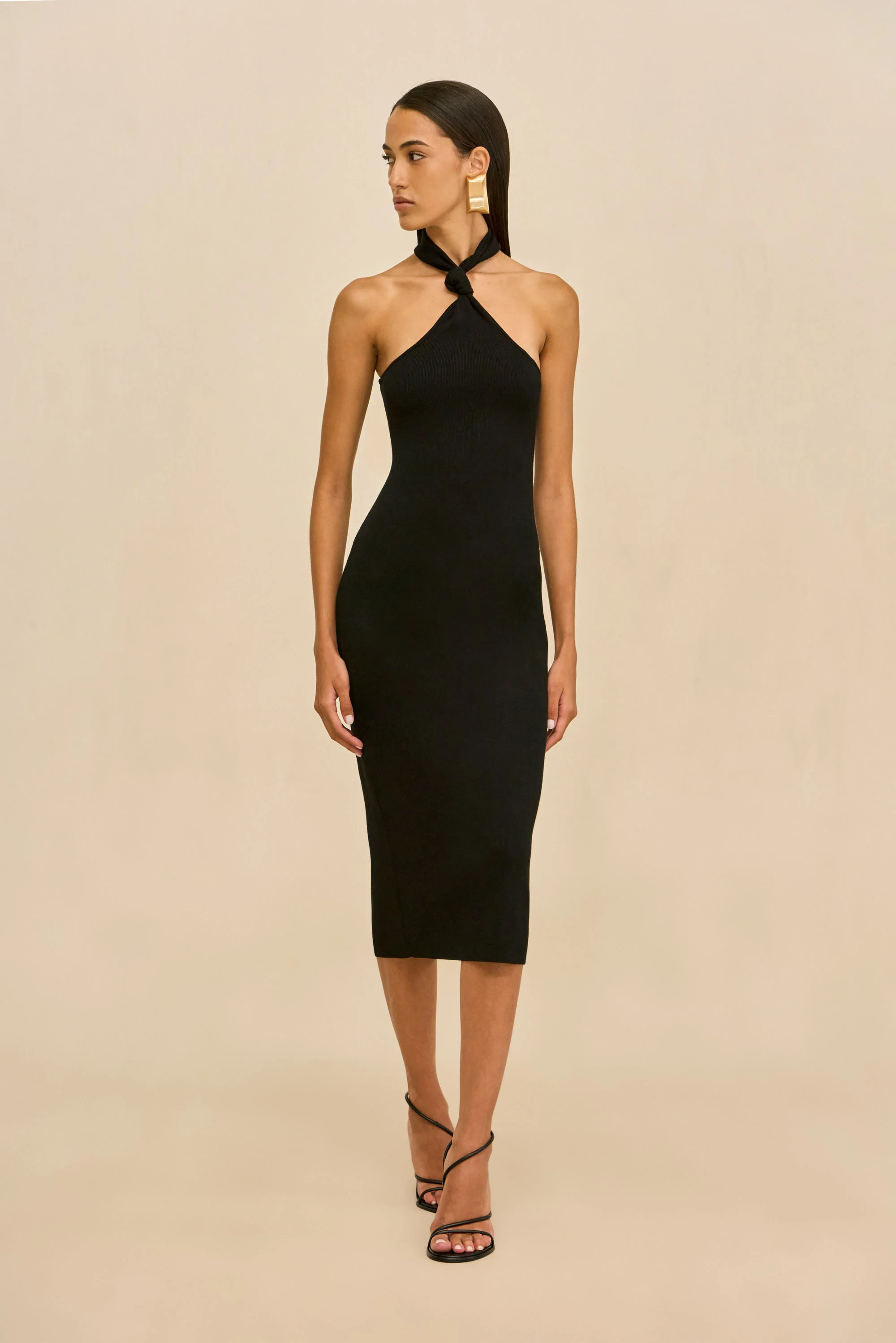 ERIKA KNIT DRESS - BLACK