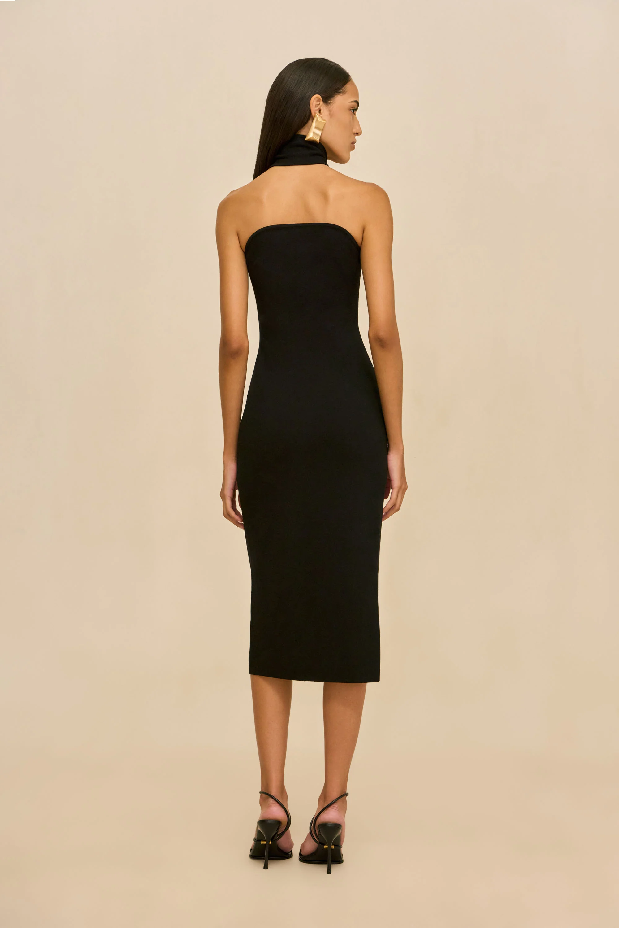 ERIKA KNIT DRESS - BLACK - Image 6