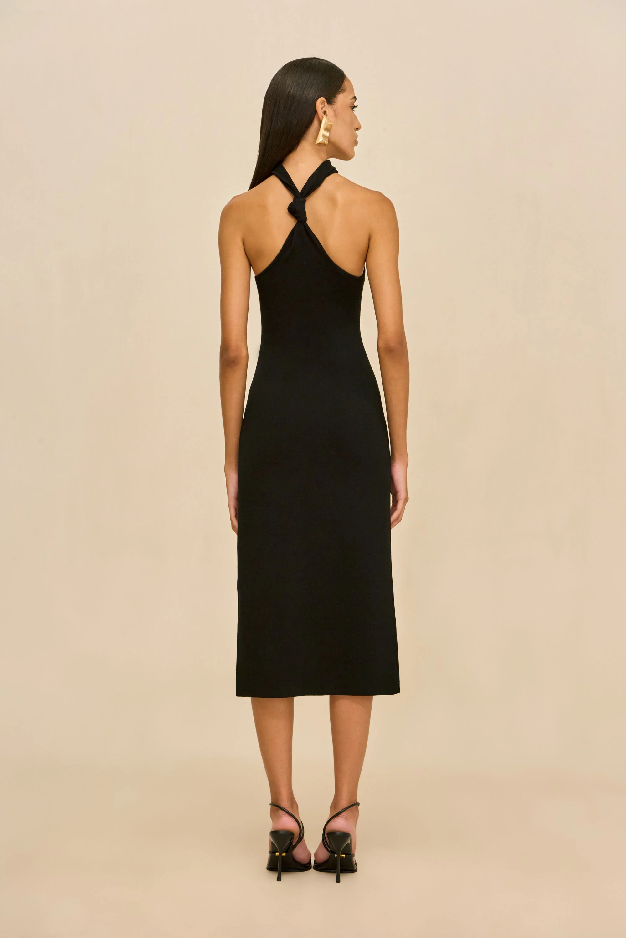 ERIKA KNIT DRESS - BLACK - Image 7