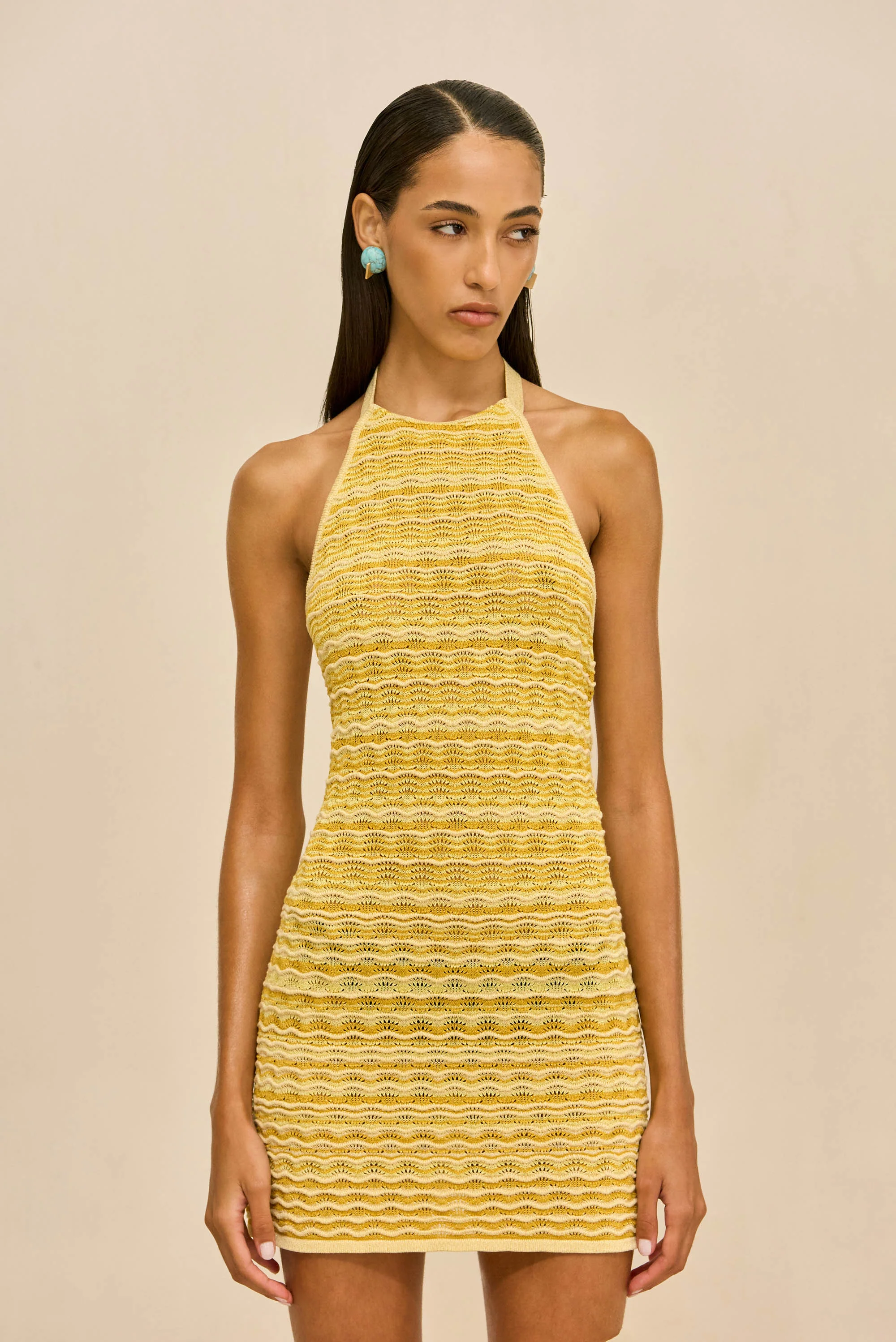 ERINA KNIT DRESS - MARIGOLD