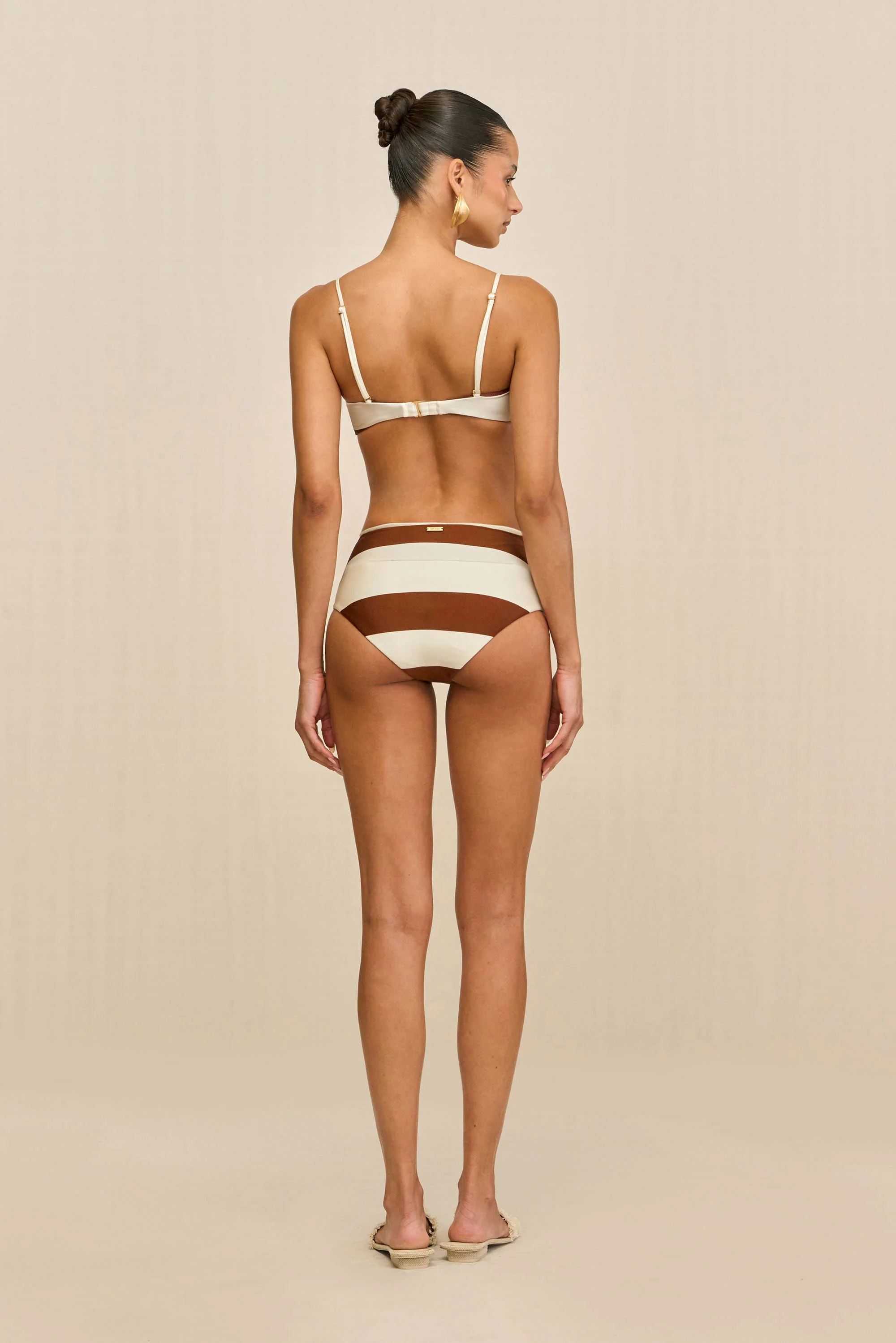 ESTRELLA BIKINI TOP - LARGE SADDLE STRIPE - Image 5