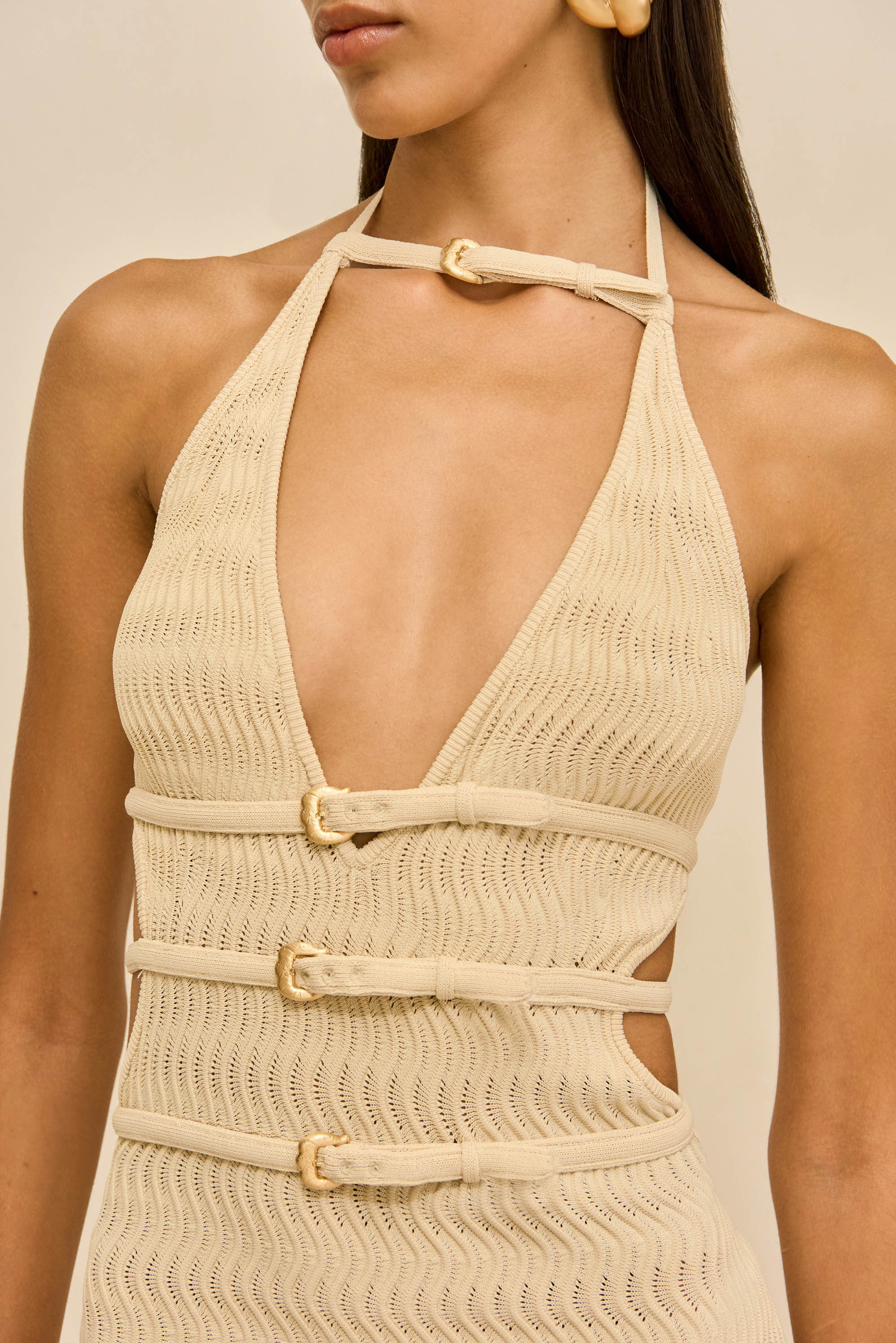 EVALEIGH KNIT DRESS - BEACH - Image 4