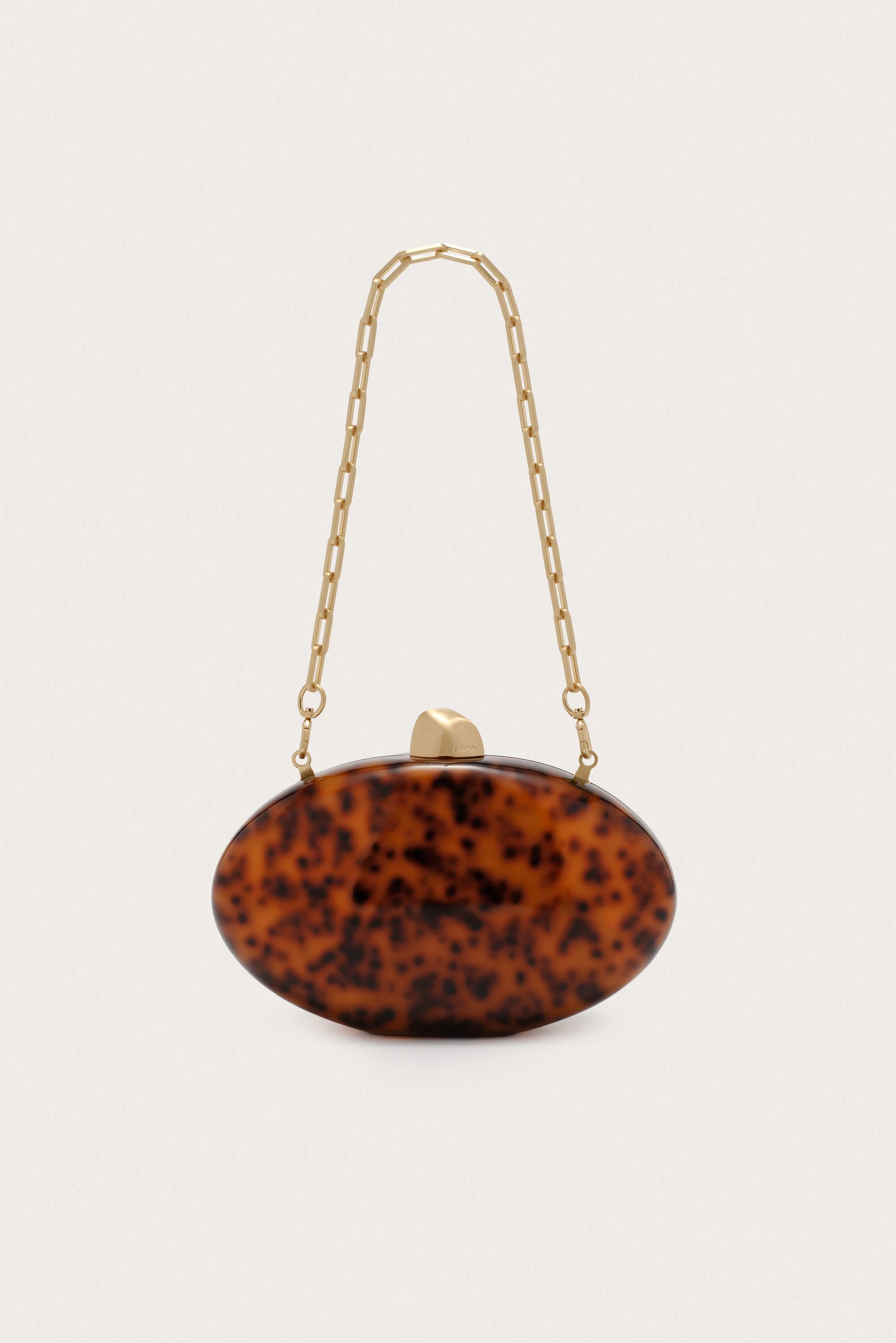 EVIANA CLUTCH - CARAMEL TORTOISE - Image 3
