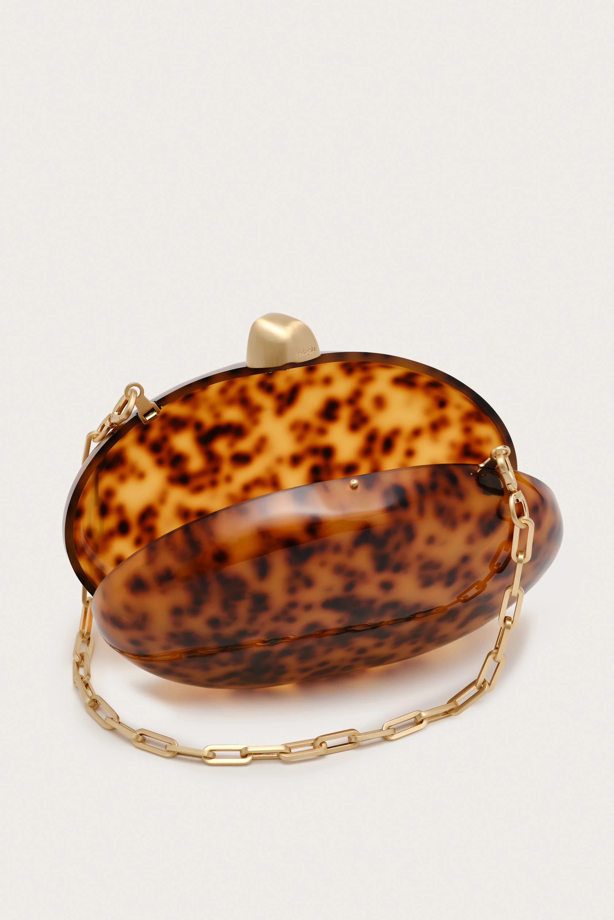 EVIANA CLUTCH - CARAMEL TORTOISE - Image 5
