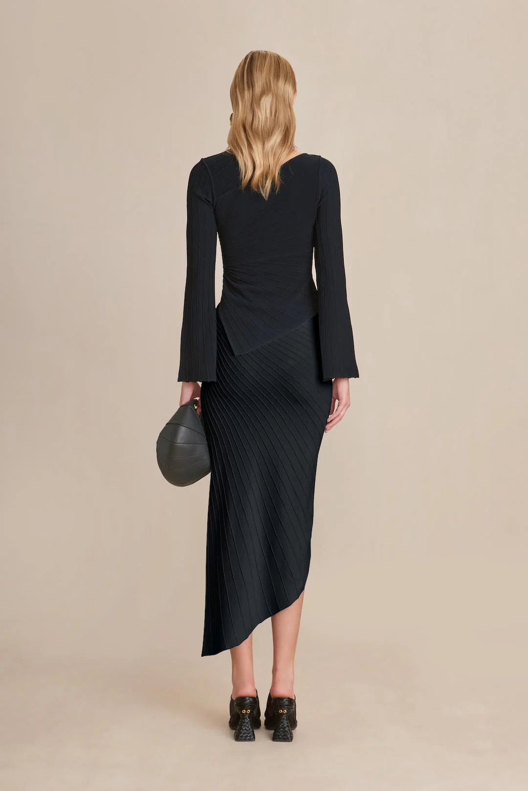 EWEN KNIT SKIRT - BLACK - Image 4