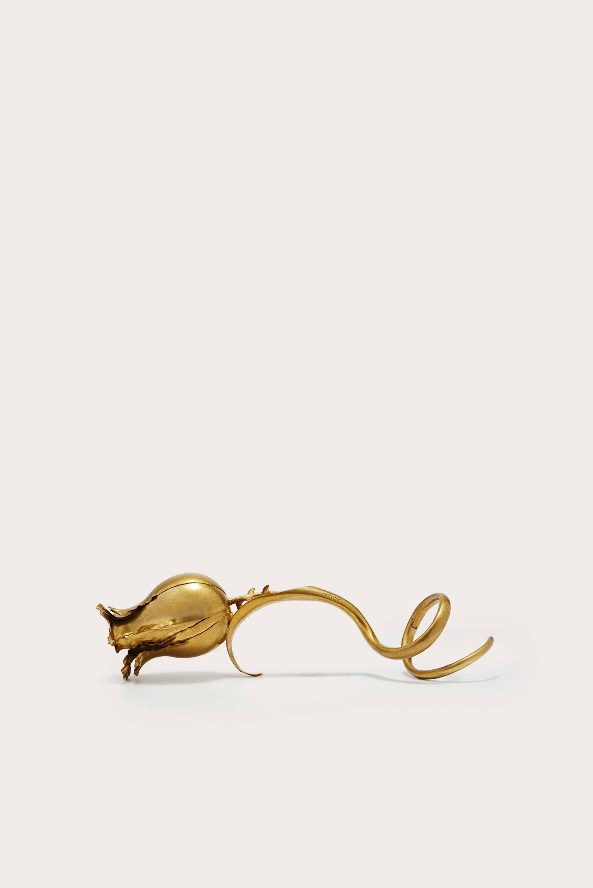 FLORAH CLUTCH - ANTIQUE BRASS - Image 8