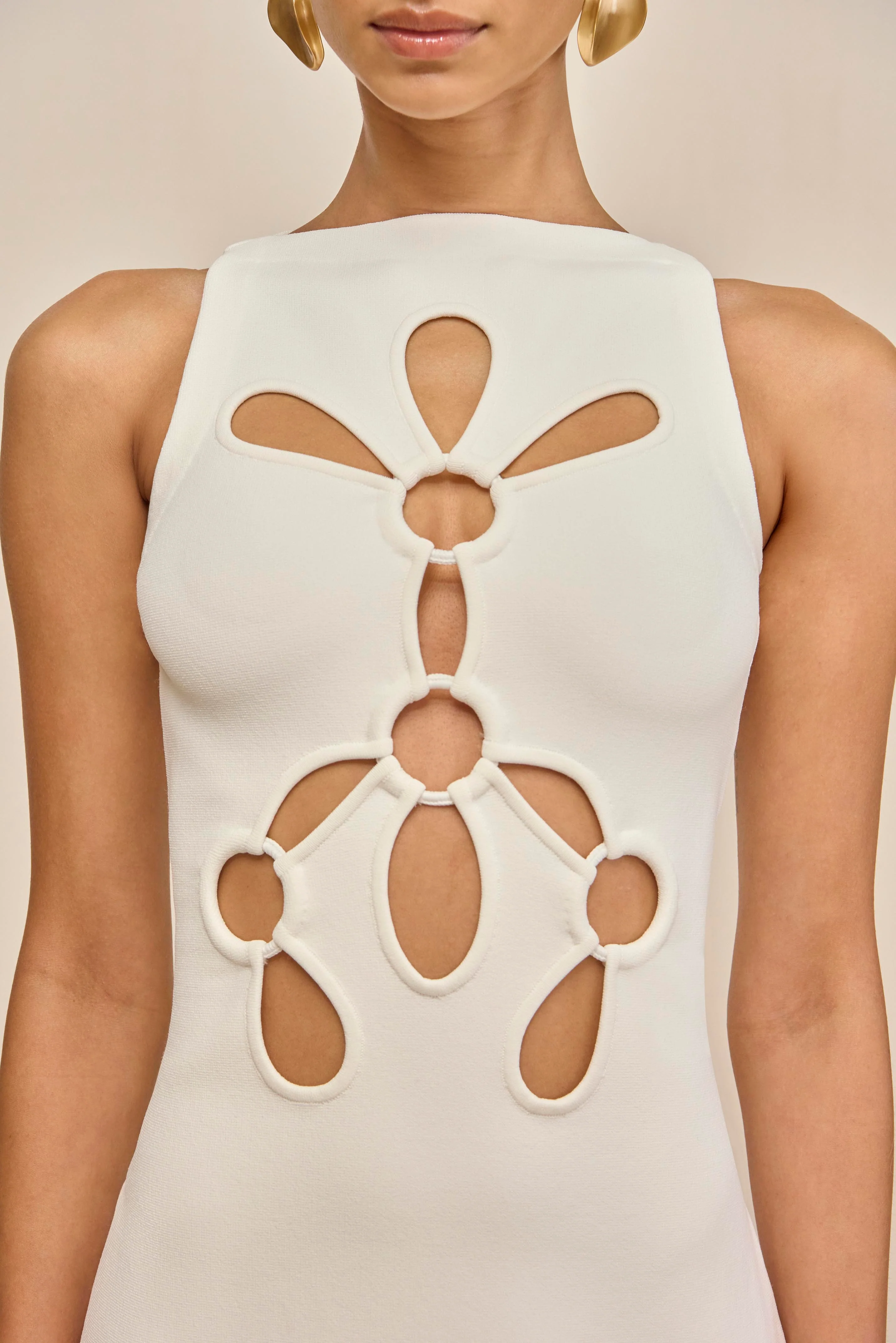 FRANCO KNIT DRESS - OFF WHITE - Image 2