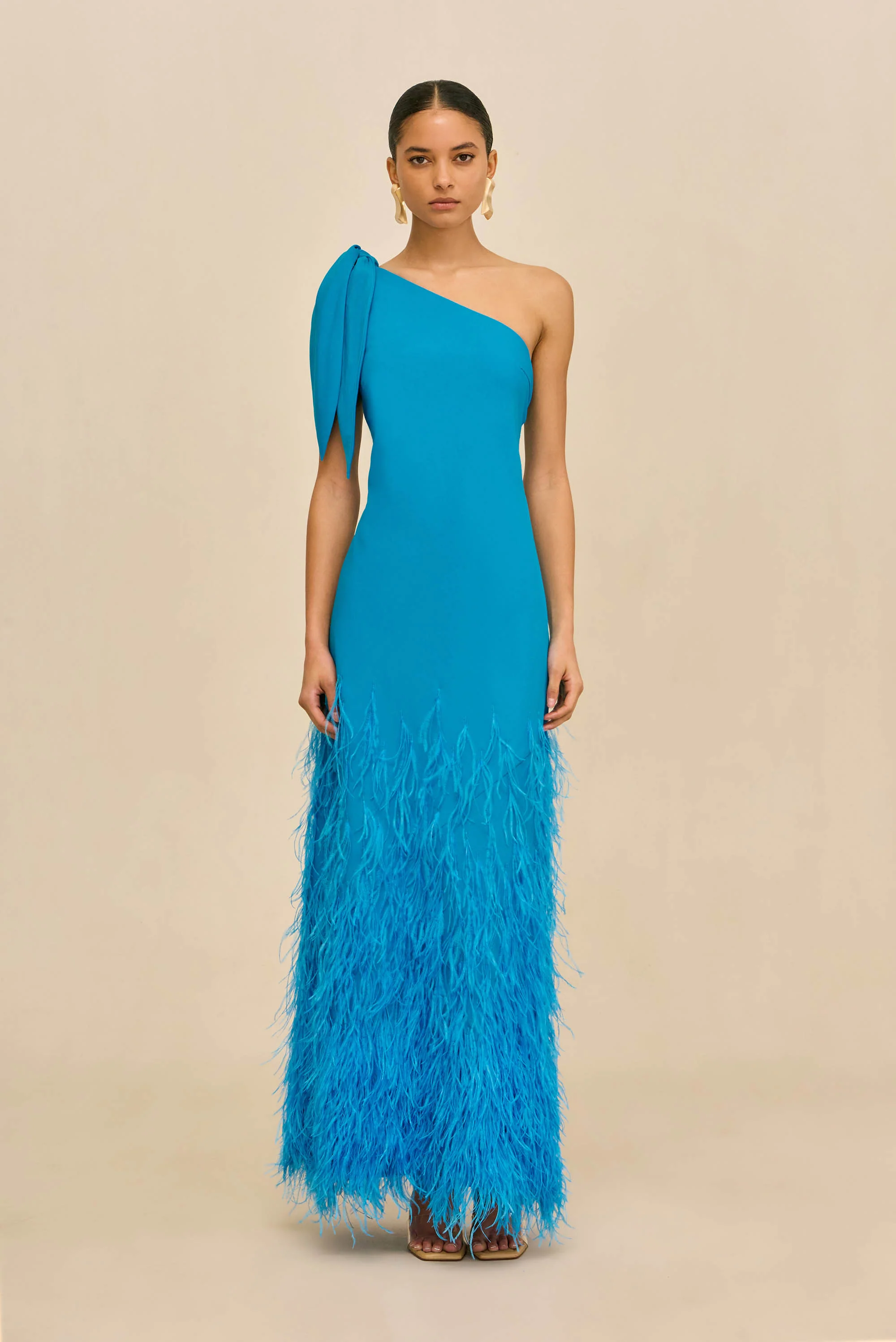 GHETA DRESS - LAKE BLUE