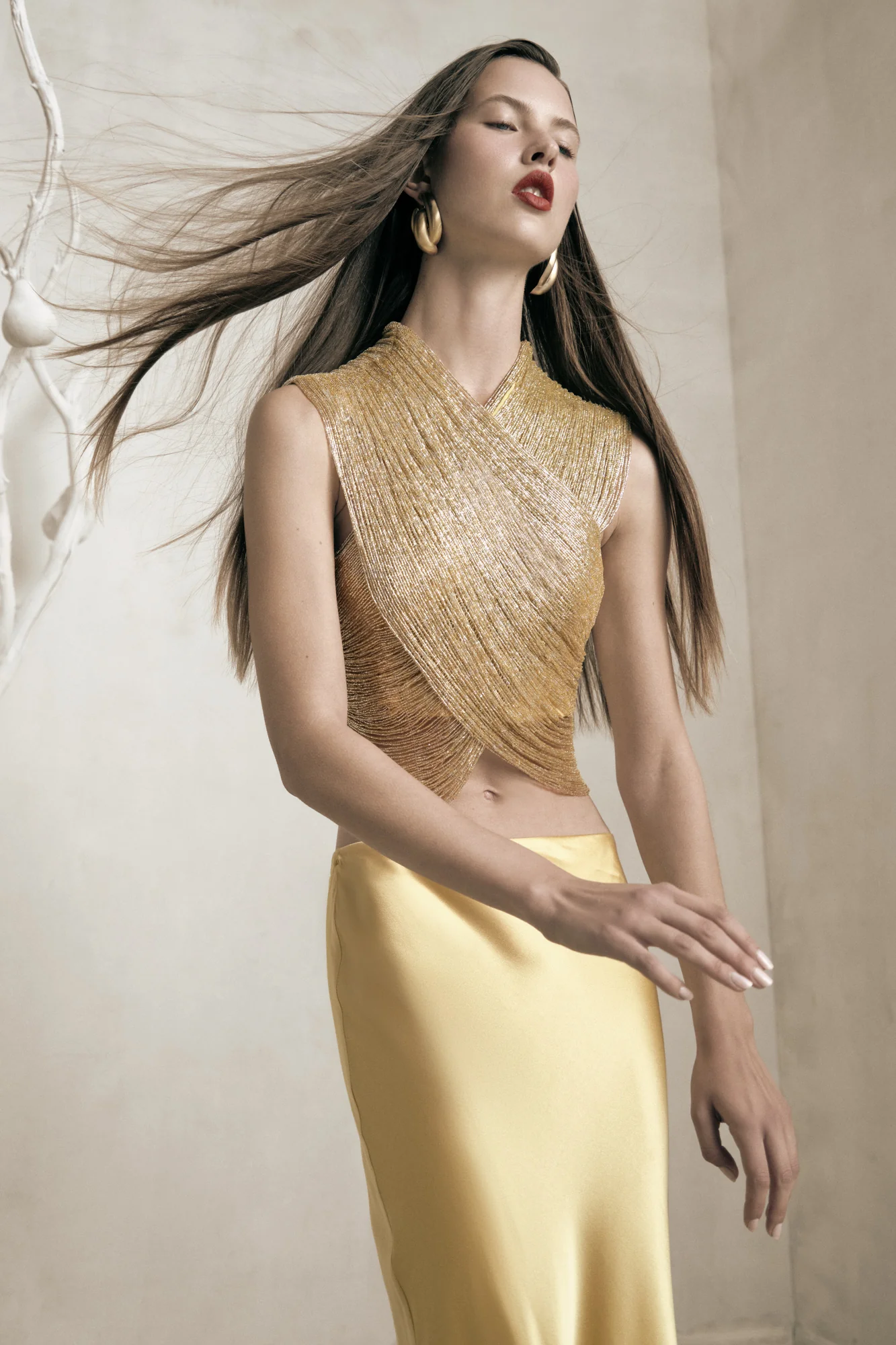 HAISLEY TOP - LIGHT GOLD